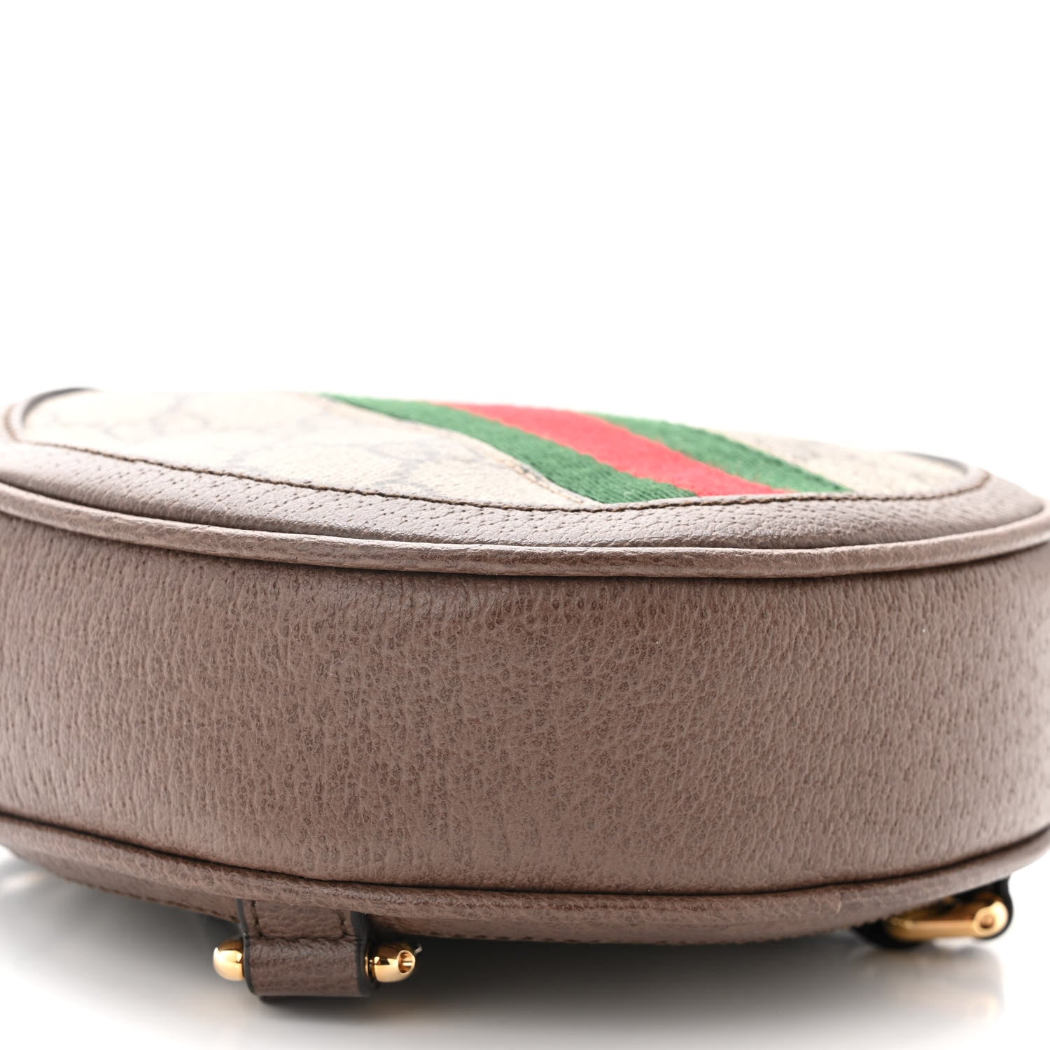 Gucci GG Supreme Monogram Web Mini Ophidia Round Backpack Brown 9 of 10