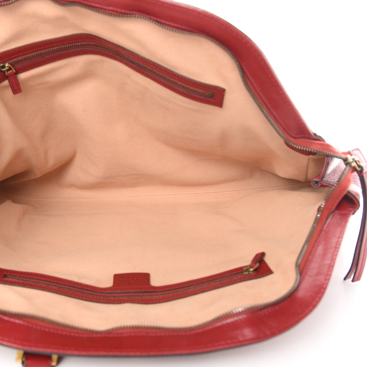 Calfskin Large Re(Belle) Top Handle Bag Red