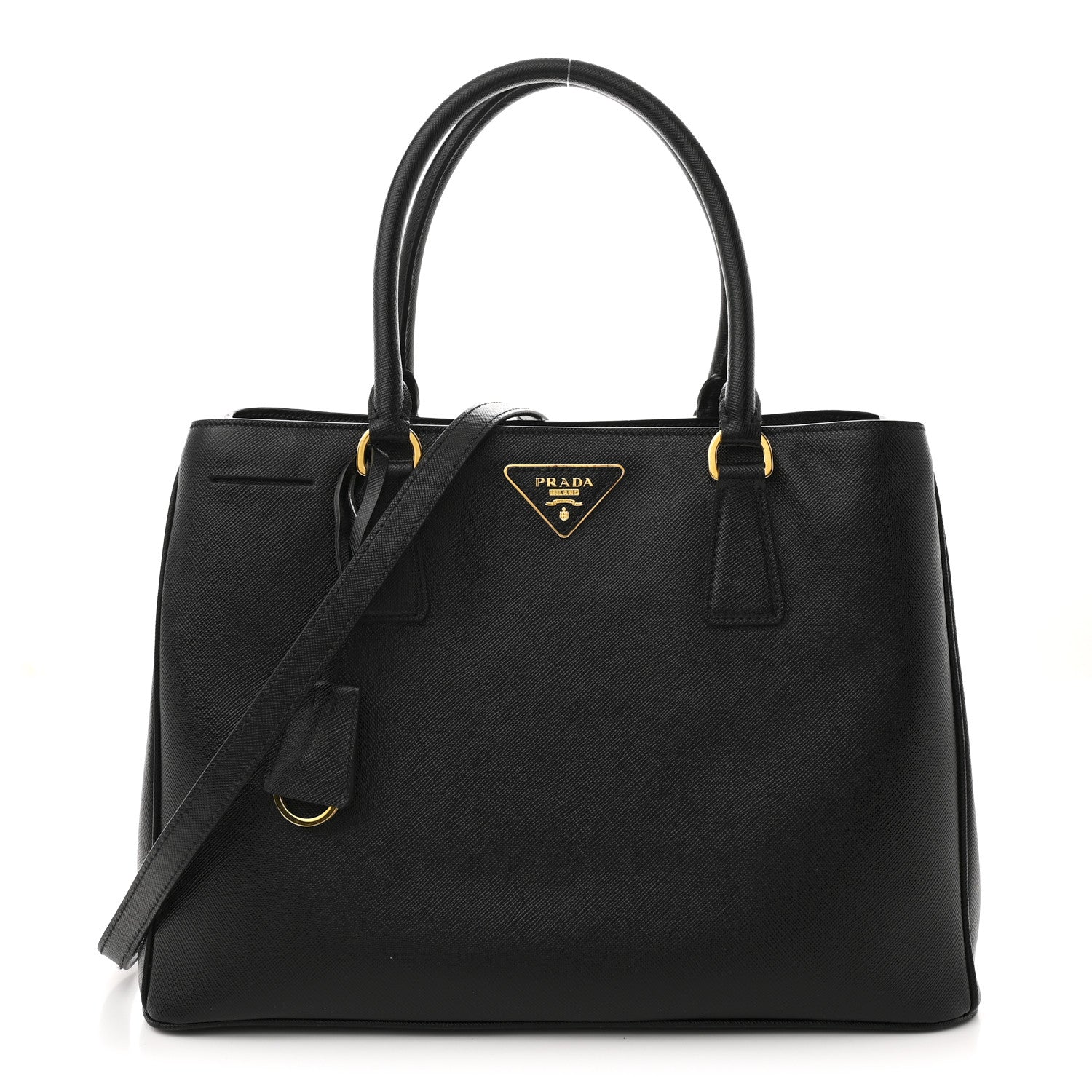 Prada Saffiano Lux Medium Tote Black 1 of 11