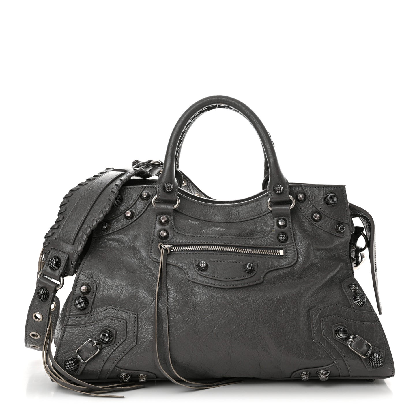 Agneau Arena Neo Cagole City Handbag Dark Grey