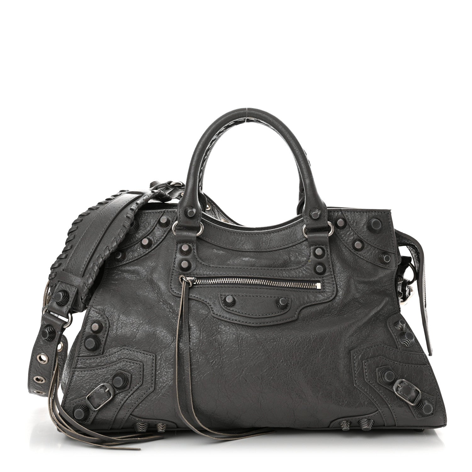 Balenciaga Agneau Arena Neo Cagole City Handbag Dark Grey 1 of 13