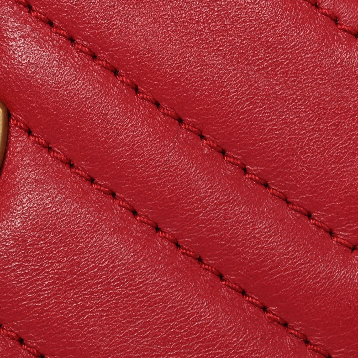 Gucci Calfskin Matelasse GG Marmont Belt Bag 75 30 Hibiscus Red 9 of 16