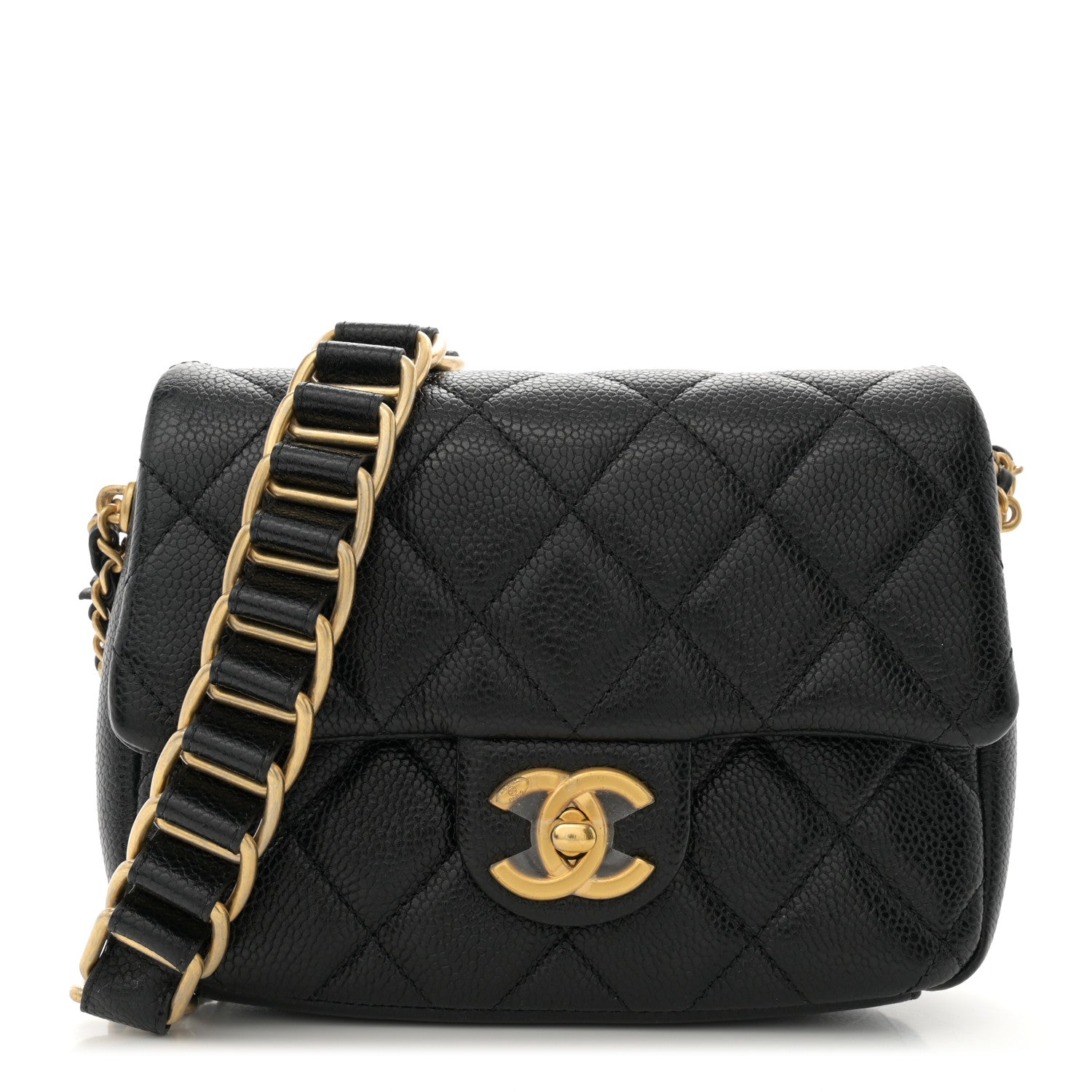 Chanel Caviar Quilted Mini Chain Soul Flap Black 1 of 10