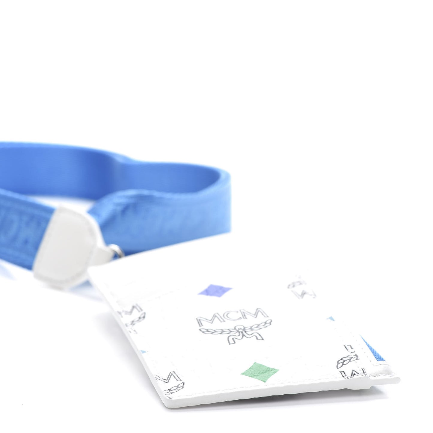 Skyoptic Visetos Spectrum Diamond Neck Strap Card Case Holder White