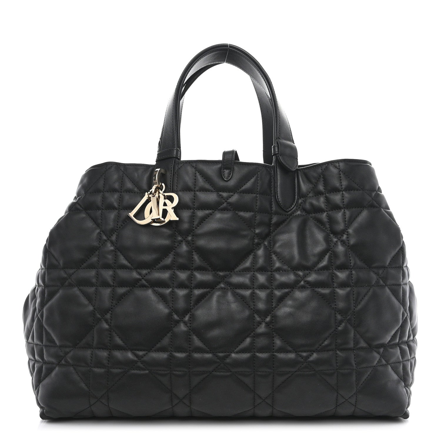 Christian Dior Calfskin Macrocannage Large Toujours Black 2 of 15