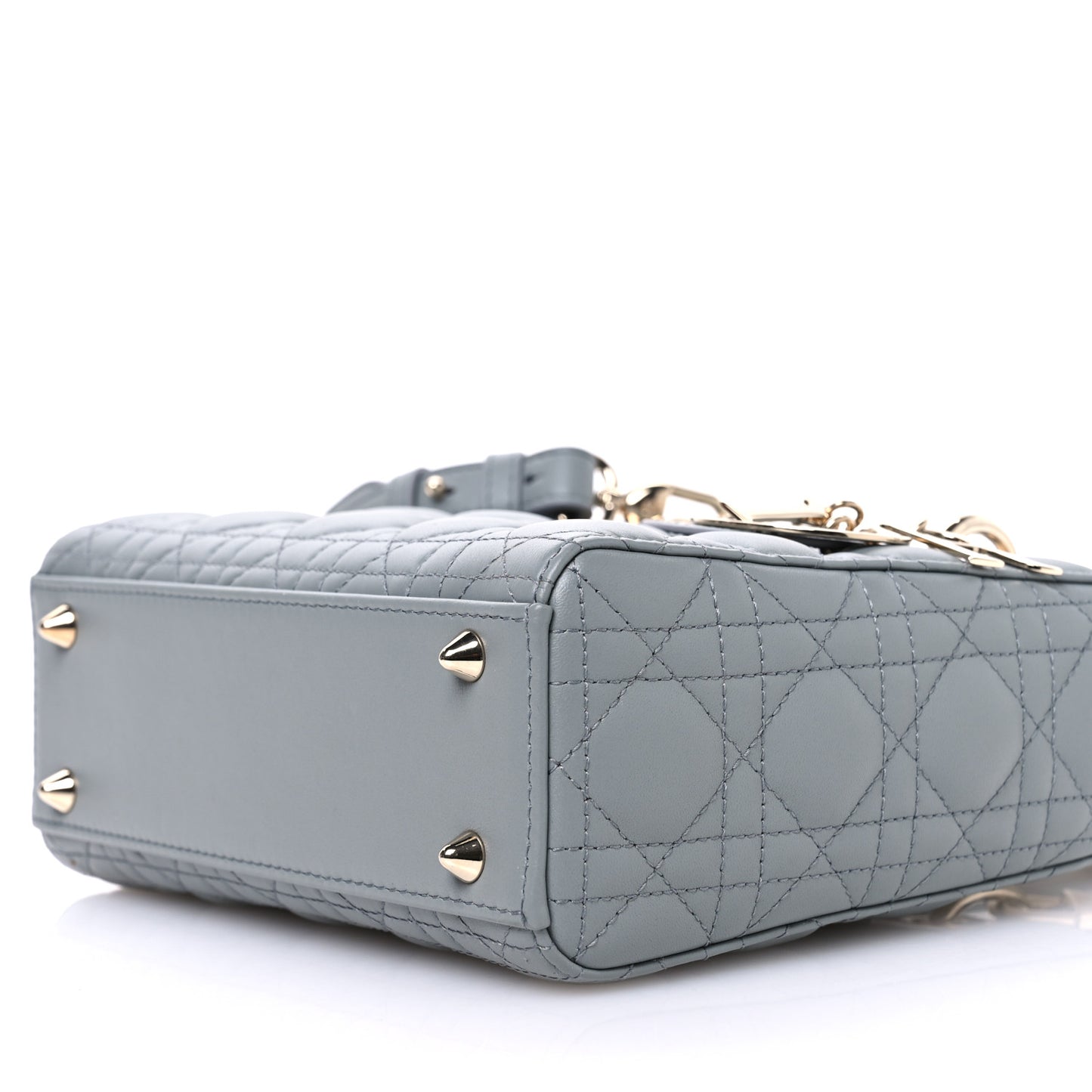Lambskin Cannage Small My ABCDior Lady Dior Grey