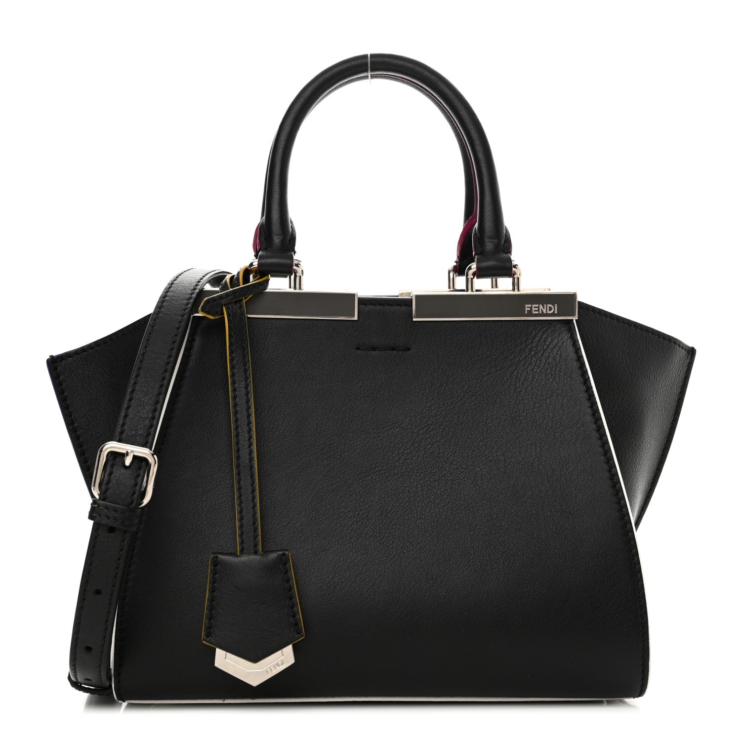 Fendi Vitello Dolce Mini 3Jours Tote Black 1 of 14