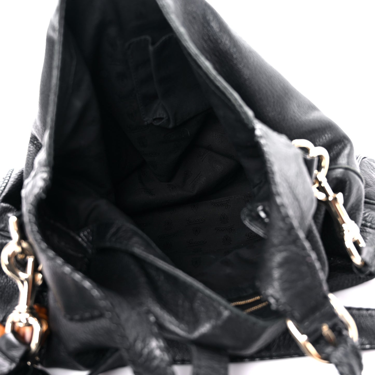 Calfskin Large New Jackie Shoulder Bag Black