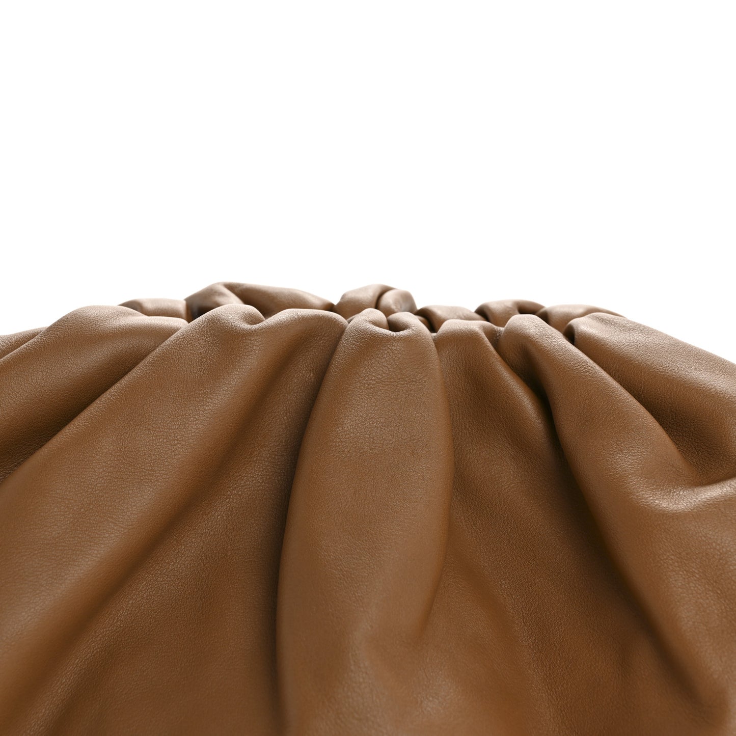 Smooth Butter Calf The Pouch Oversized Clutch Cammello