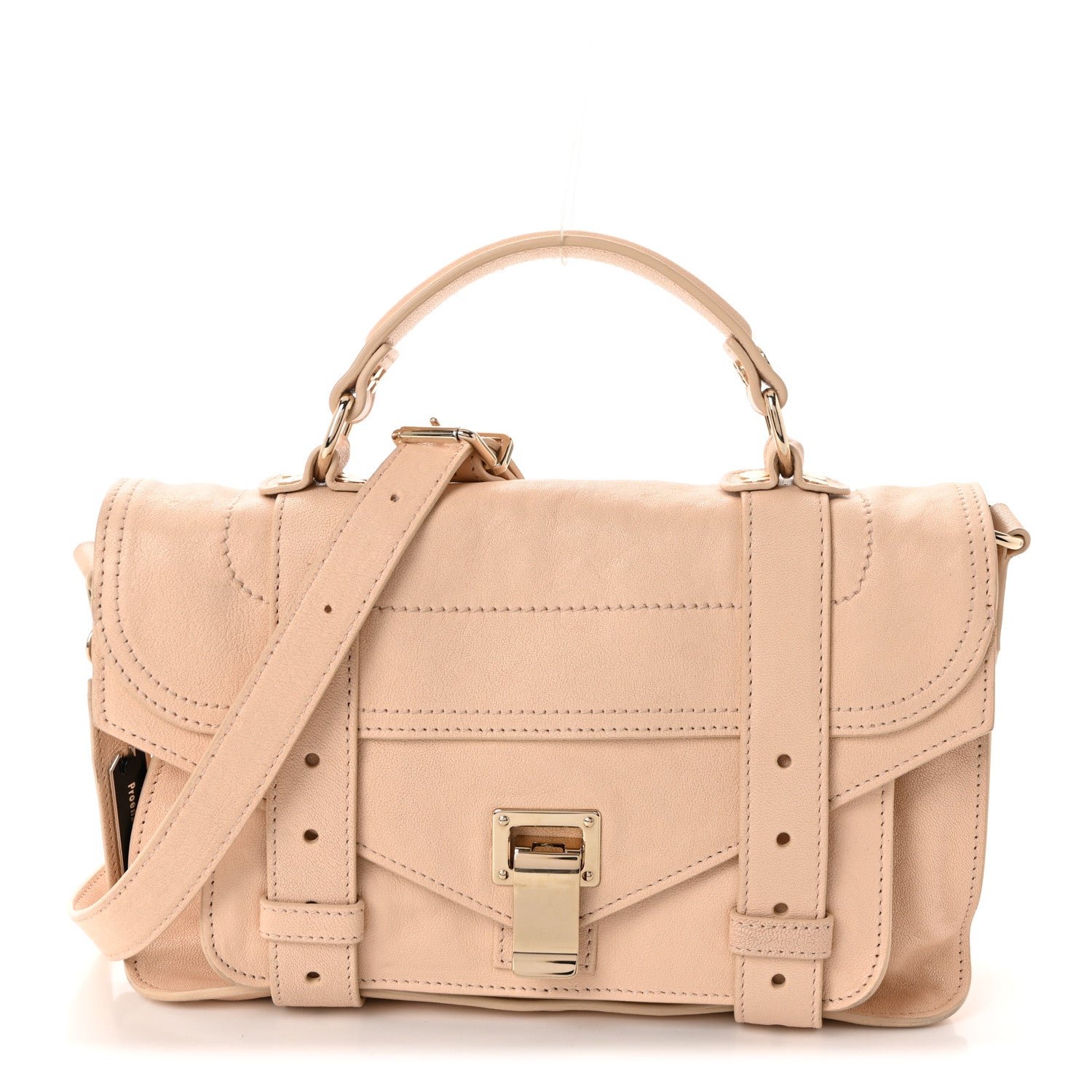 Proenza Schouler Lambskin Tiny PS1 Satchel Nude 1807689 – FASHIONPHILE