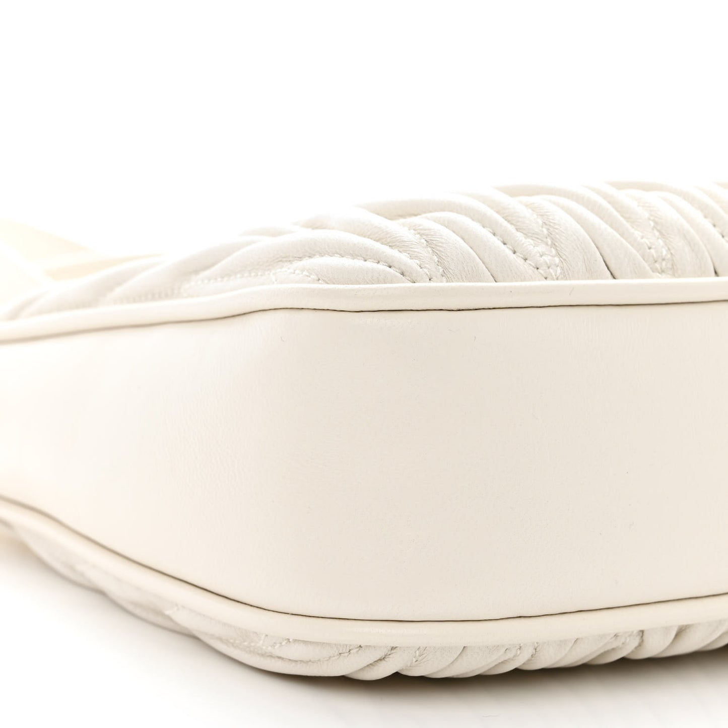 Nappa Matelasse Shoulder Bag White
