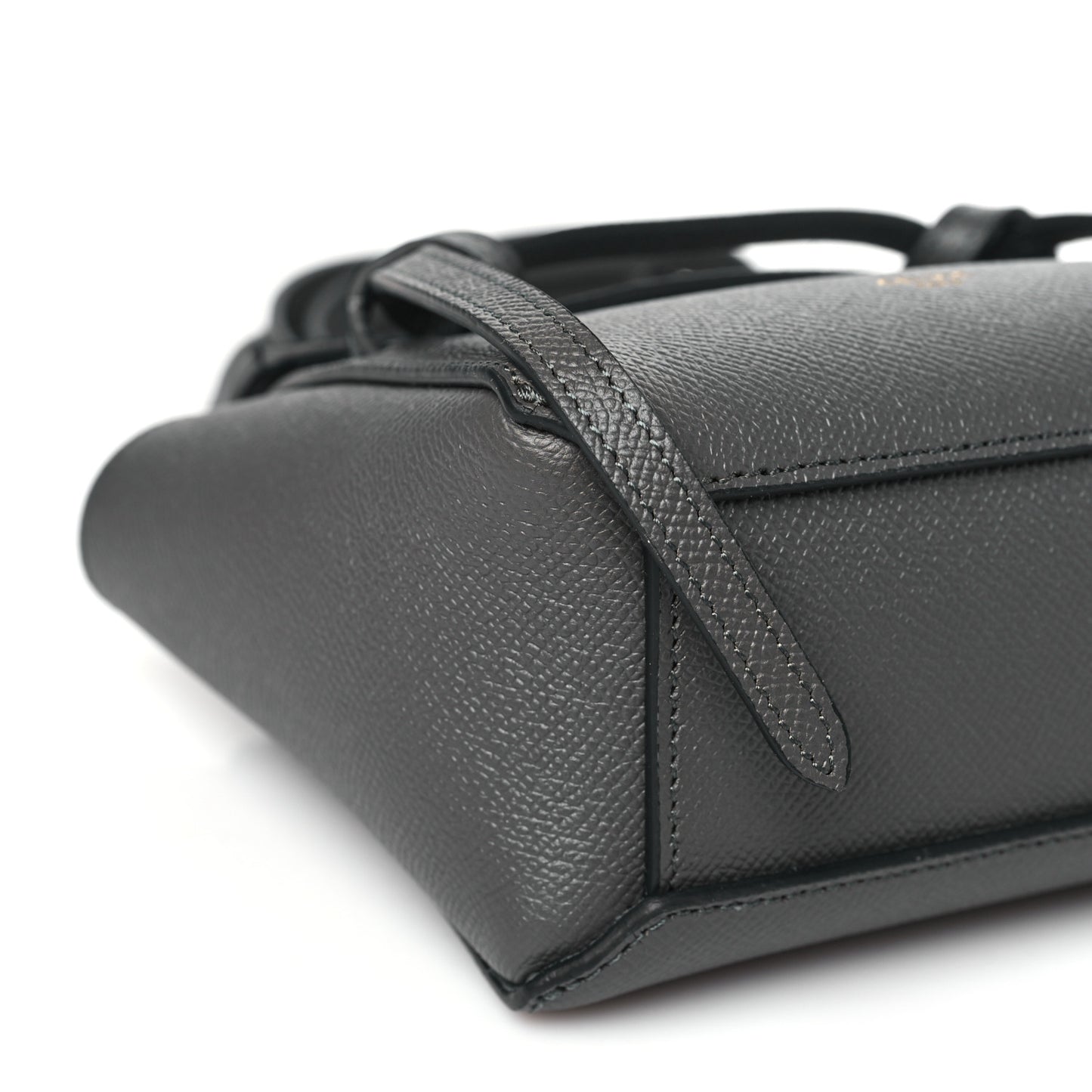 Grained Calfskin Pico Belt Bag Grey