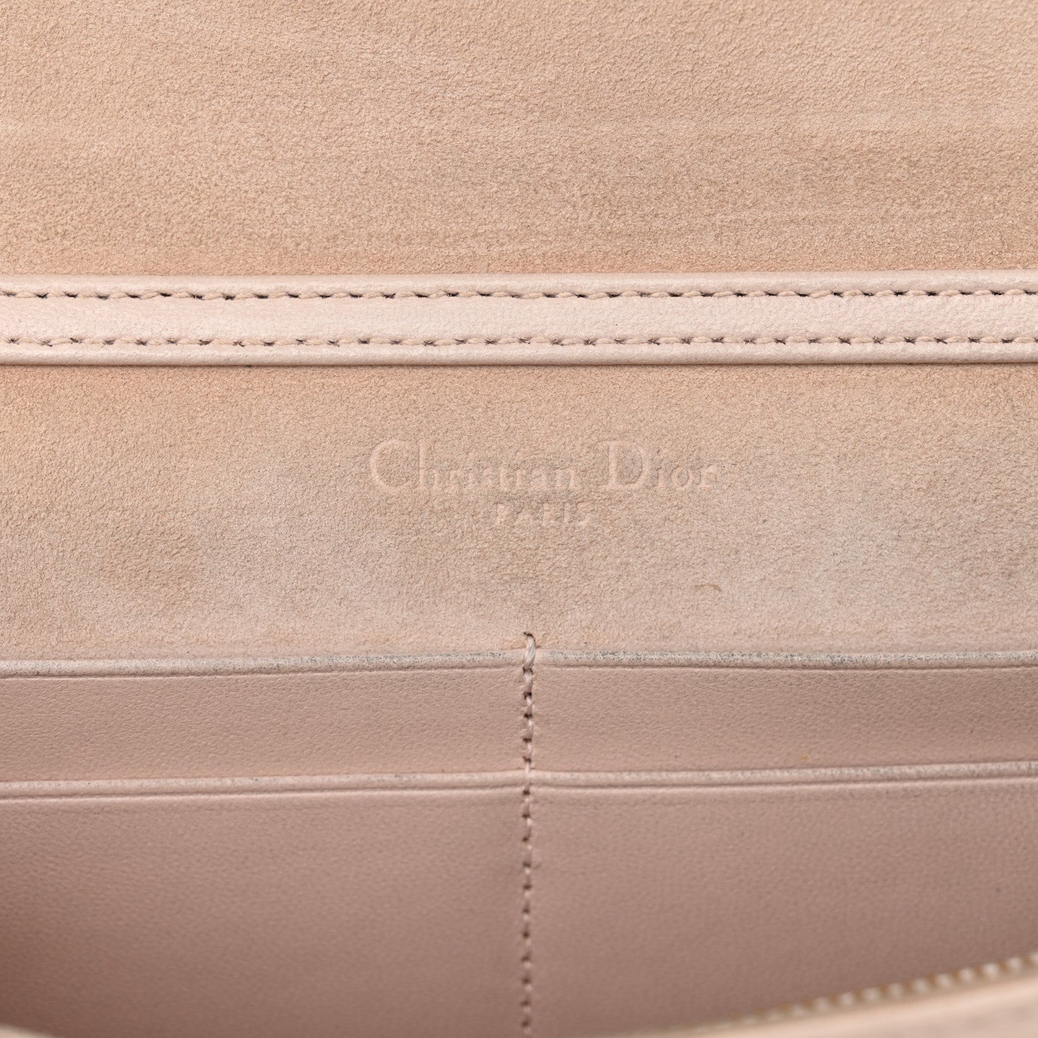 Christian Dior Grained Calfskin Diorama Wallet on Chain Pouch Rose Poudre 6 of 12