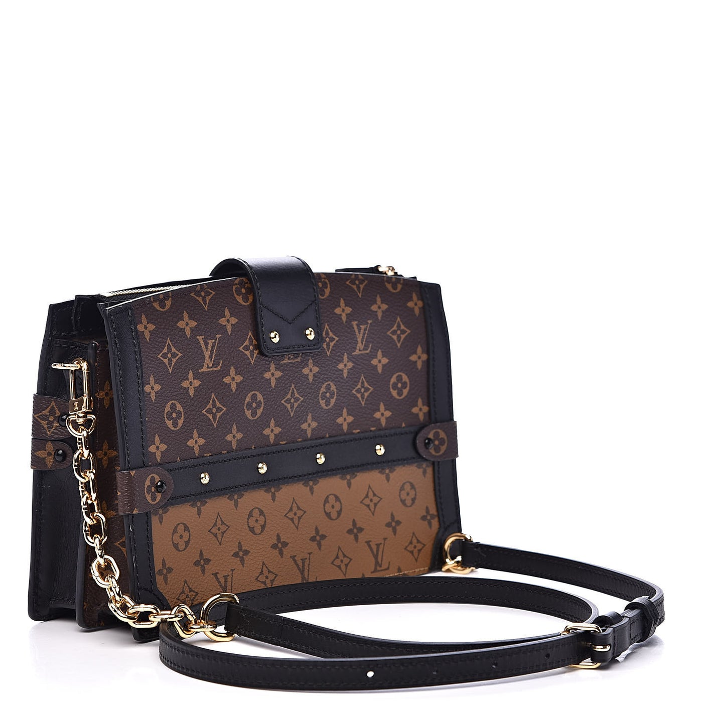 Reverse Monogram Trunk Clutch