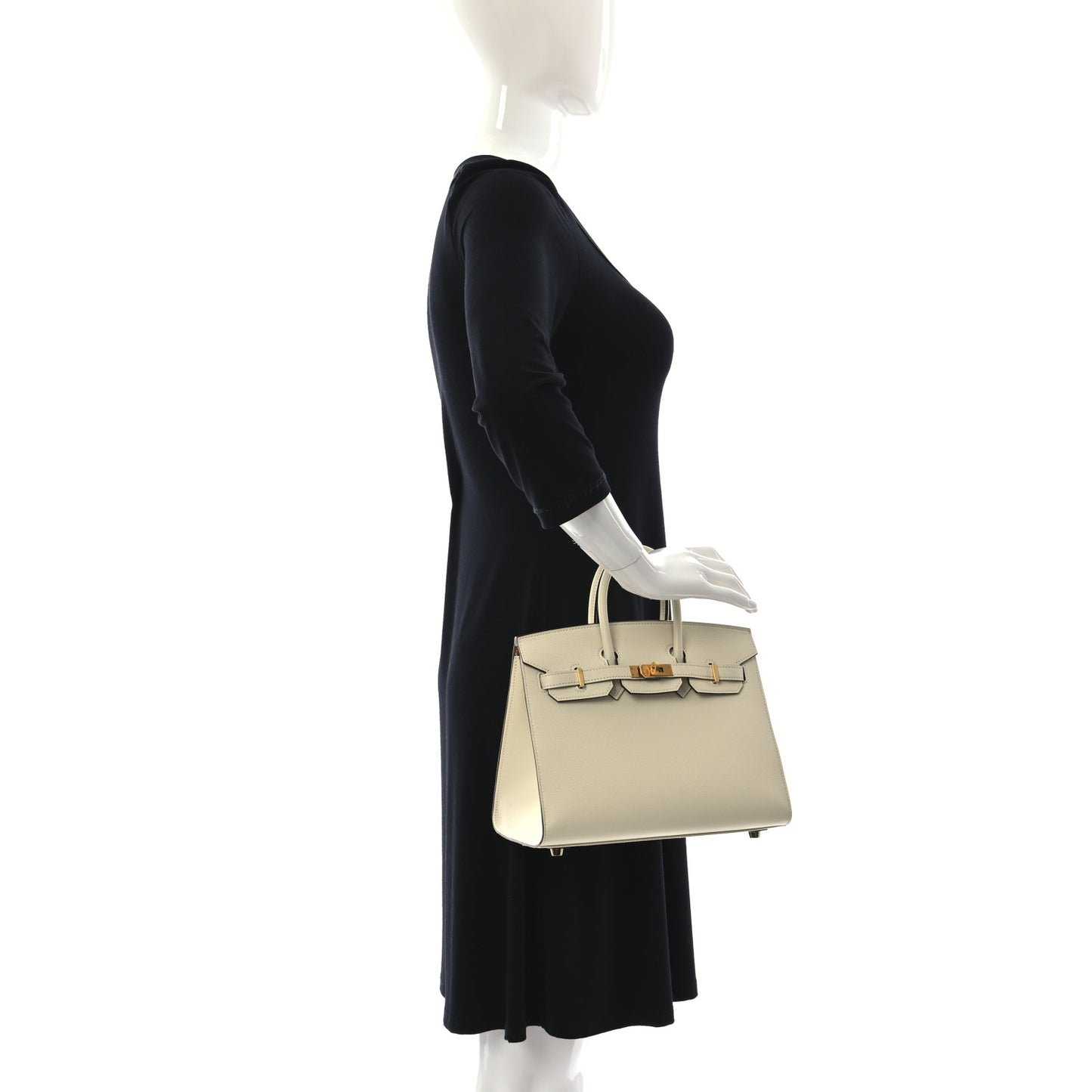 Epsom Horseshoe Birkin Sellier 25 Nata Toffee