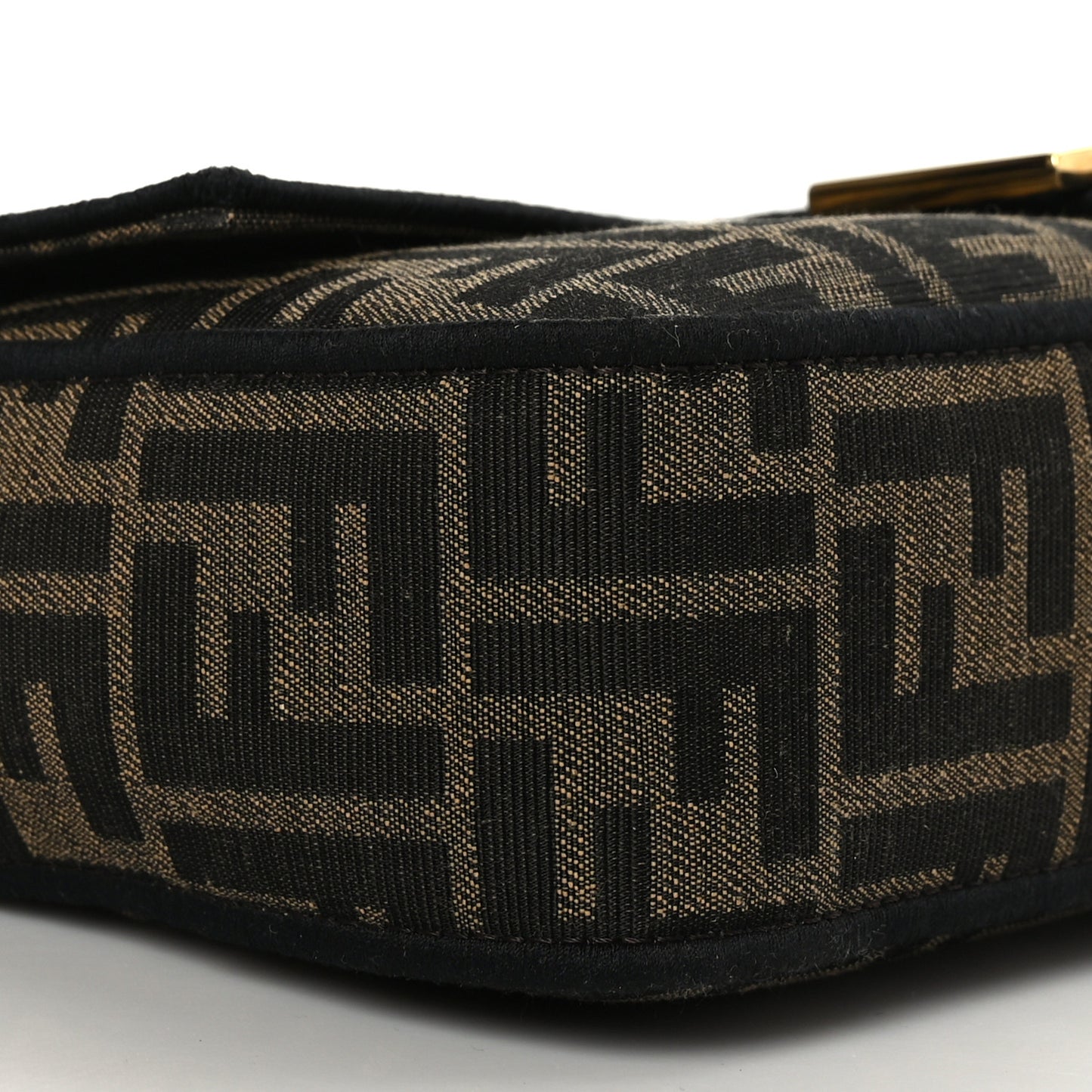 Fabric Jacquard FF 1974 Medium Baguette Tobacco Moro Black