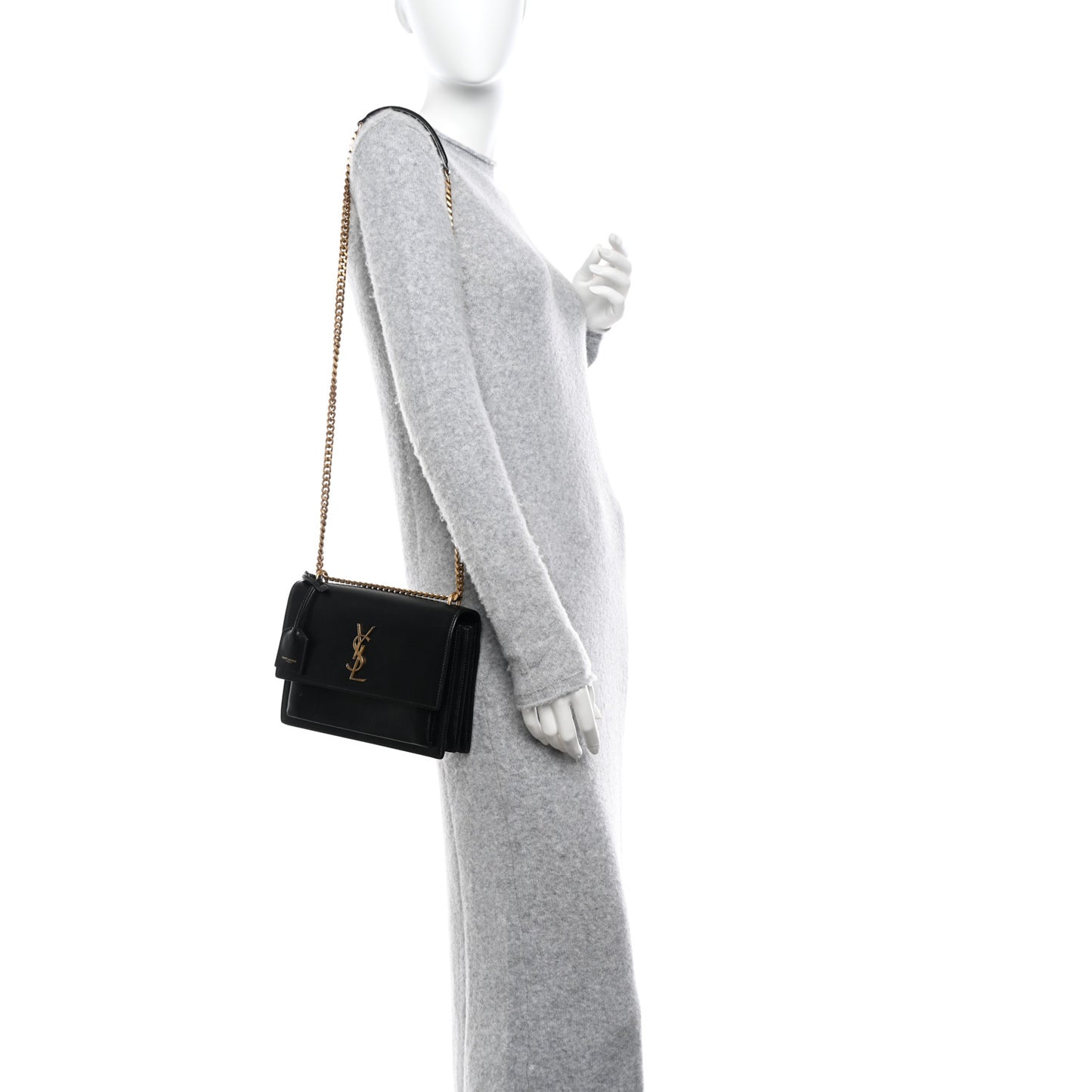 Calfskin Medium Monogram Sunset Black