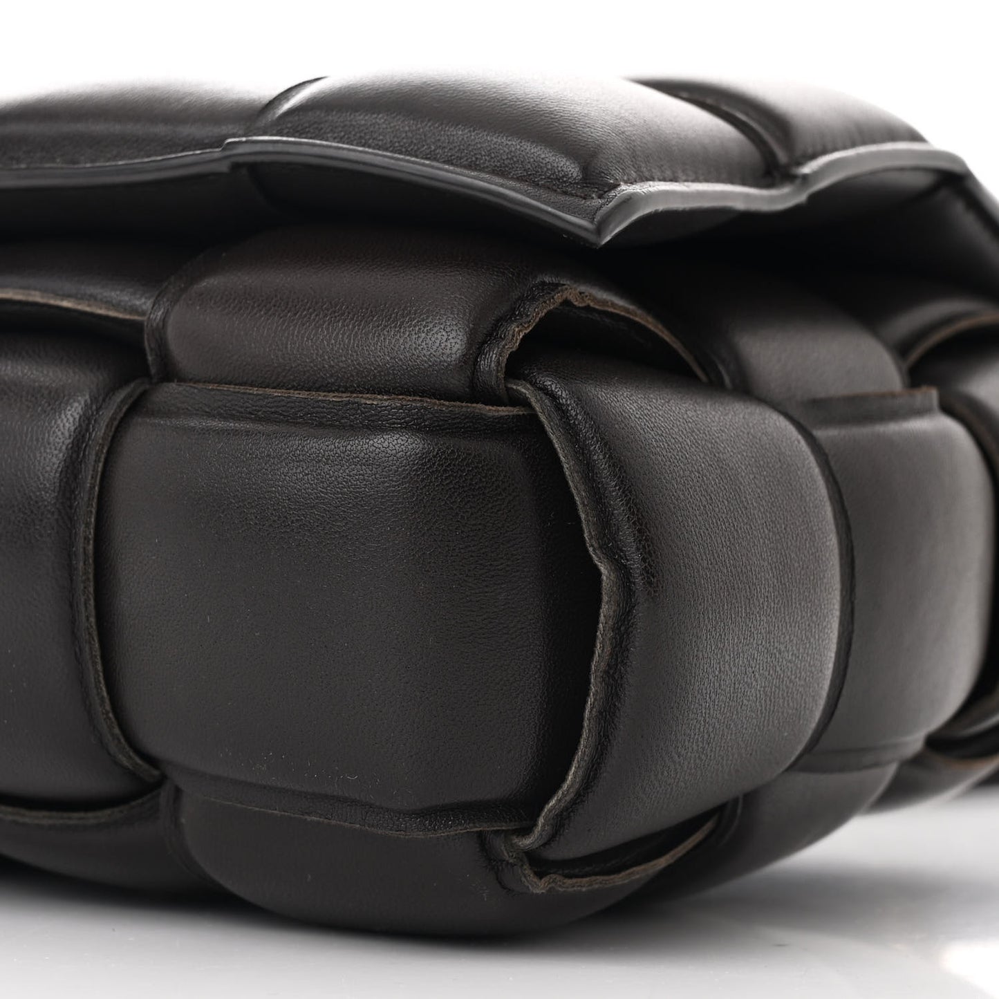 Nappa Maxi Intreccio Padded Cassette Crossbody Bag Fondant