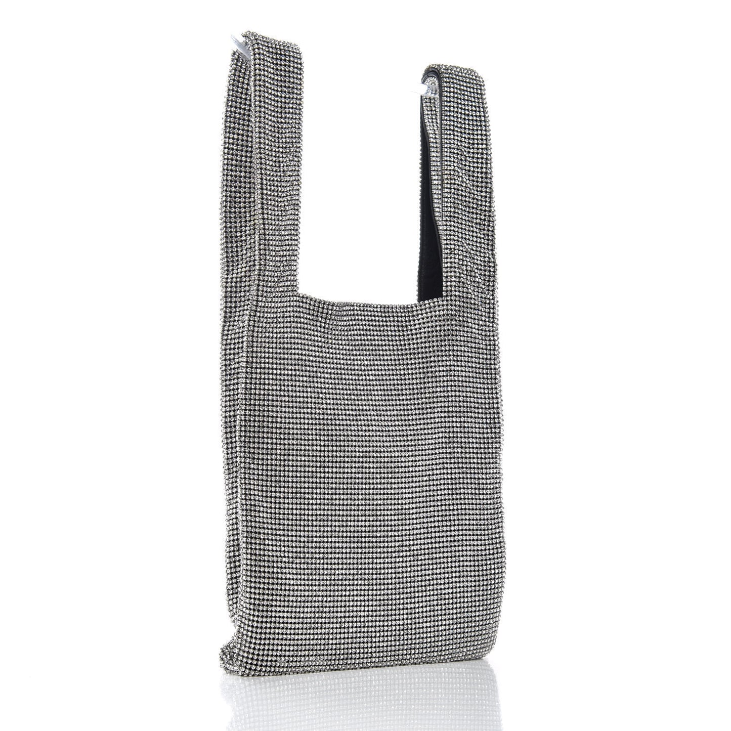 Crystal Wanglock Mini Shopper Silver