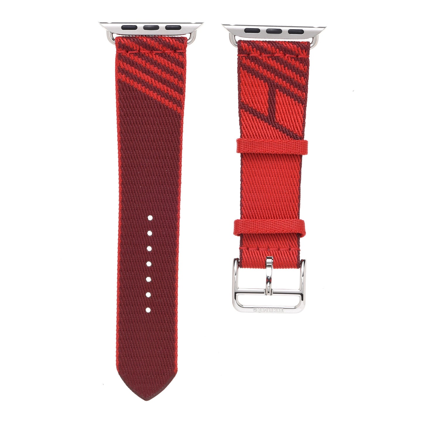 Nylon Weave Apple Watch Single Tour Band 40mm Rouge De Coeur Rouge H
