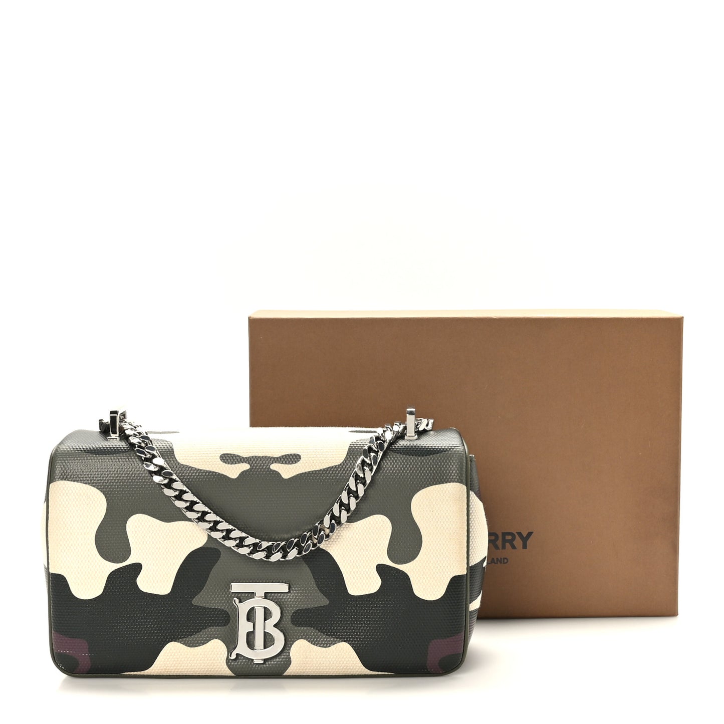 Coated Canvas Camouflage Print Small Lola Bag Multicolor