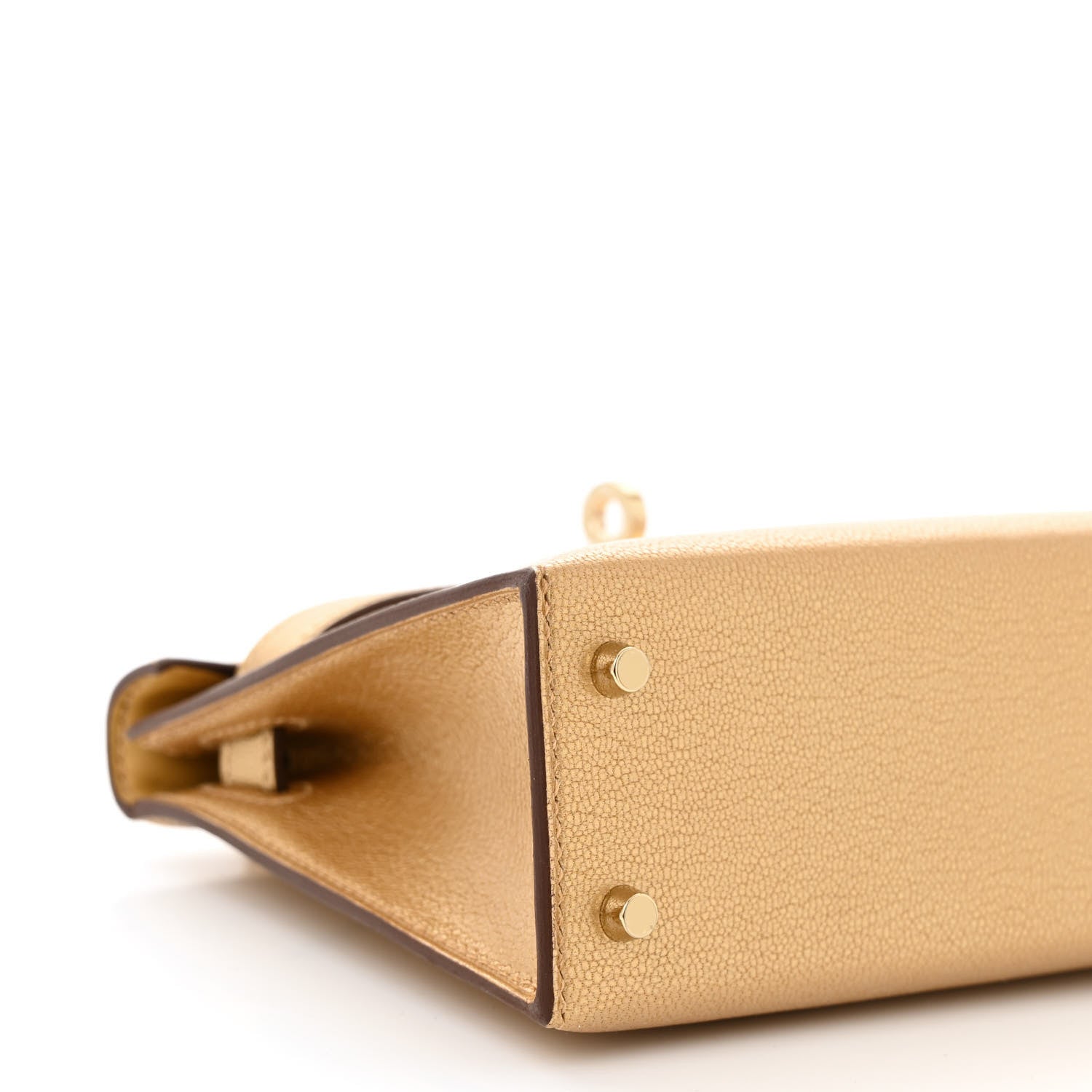 Hermes Metallic Chevre Chamkilight Mini Kelly Sellier 20 Dore 8 of 10