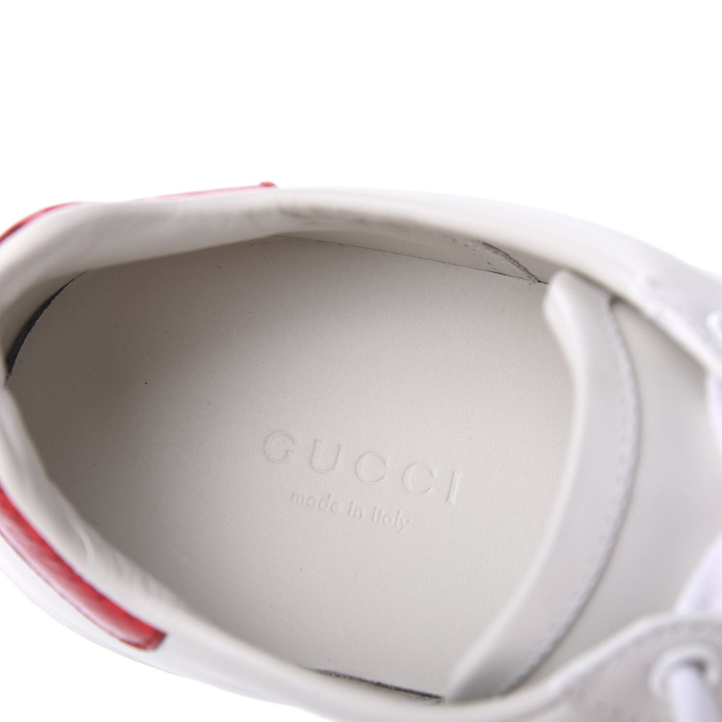 Calfskin Ayers Web Pineapple Ladybug Embroidered Womens Ace Sneakers 36.5 White