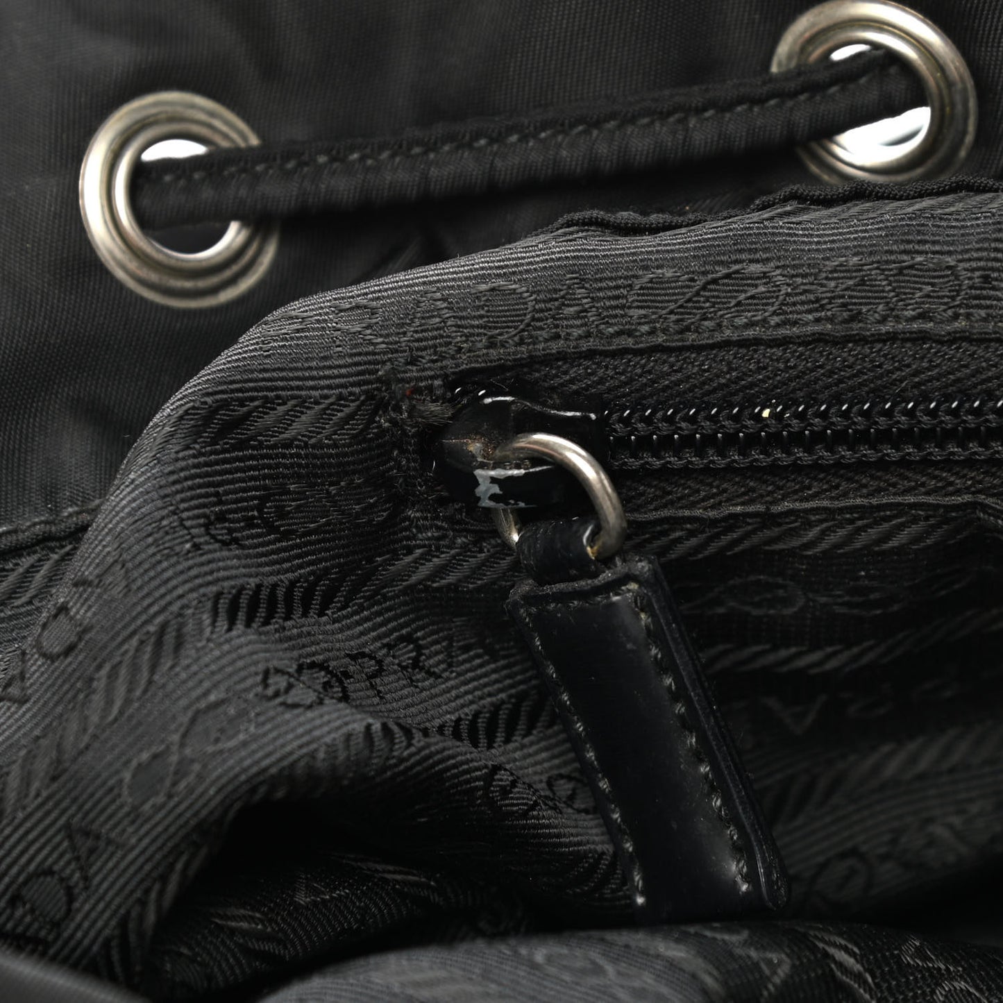 Nylon Vela Medium Backpack Black