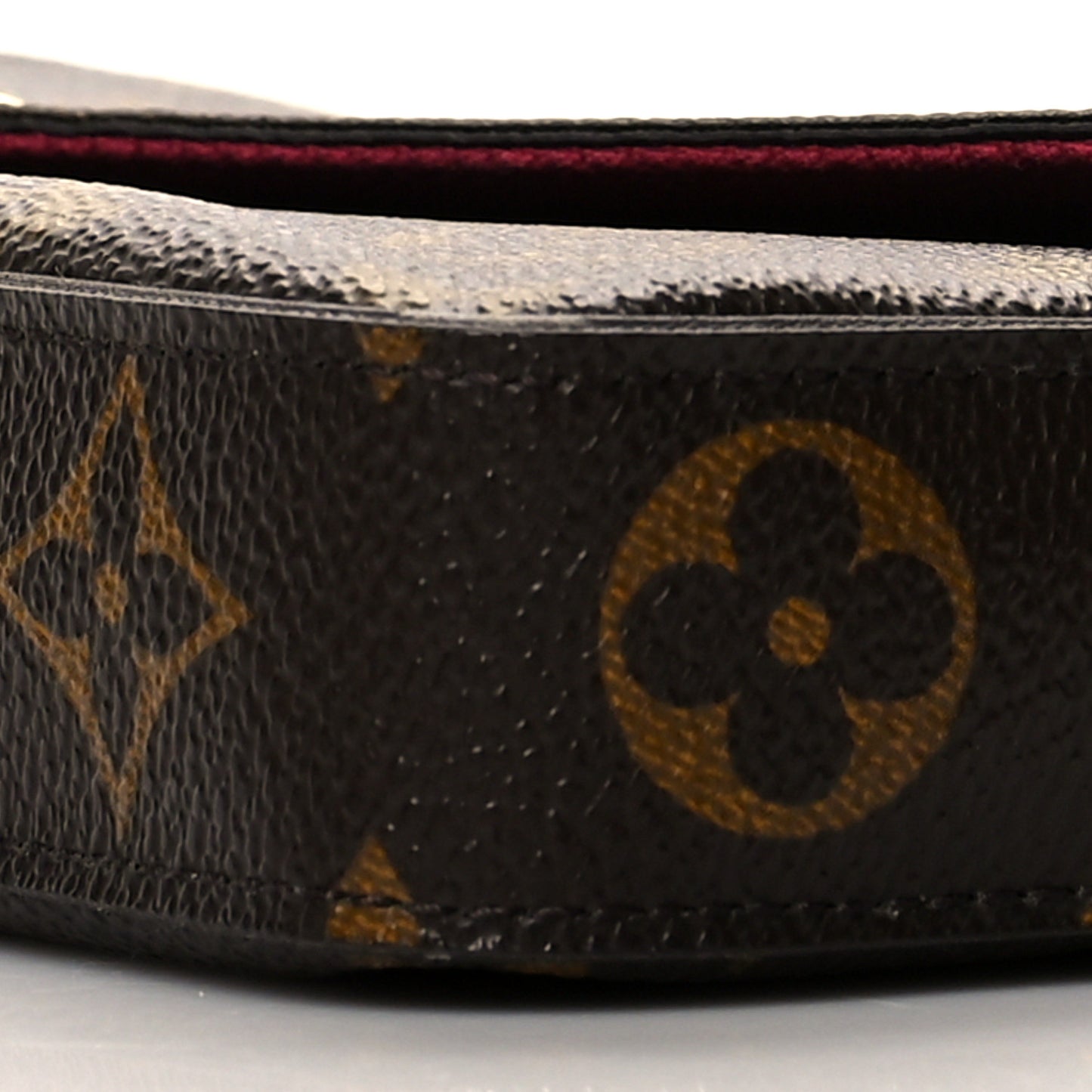 Monogram Pochette Felicie Chain Wallet Fuchsia