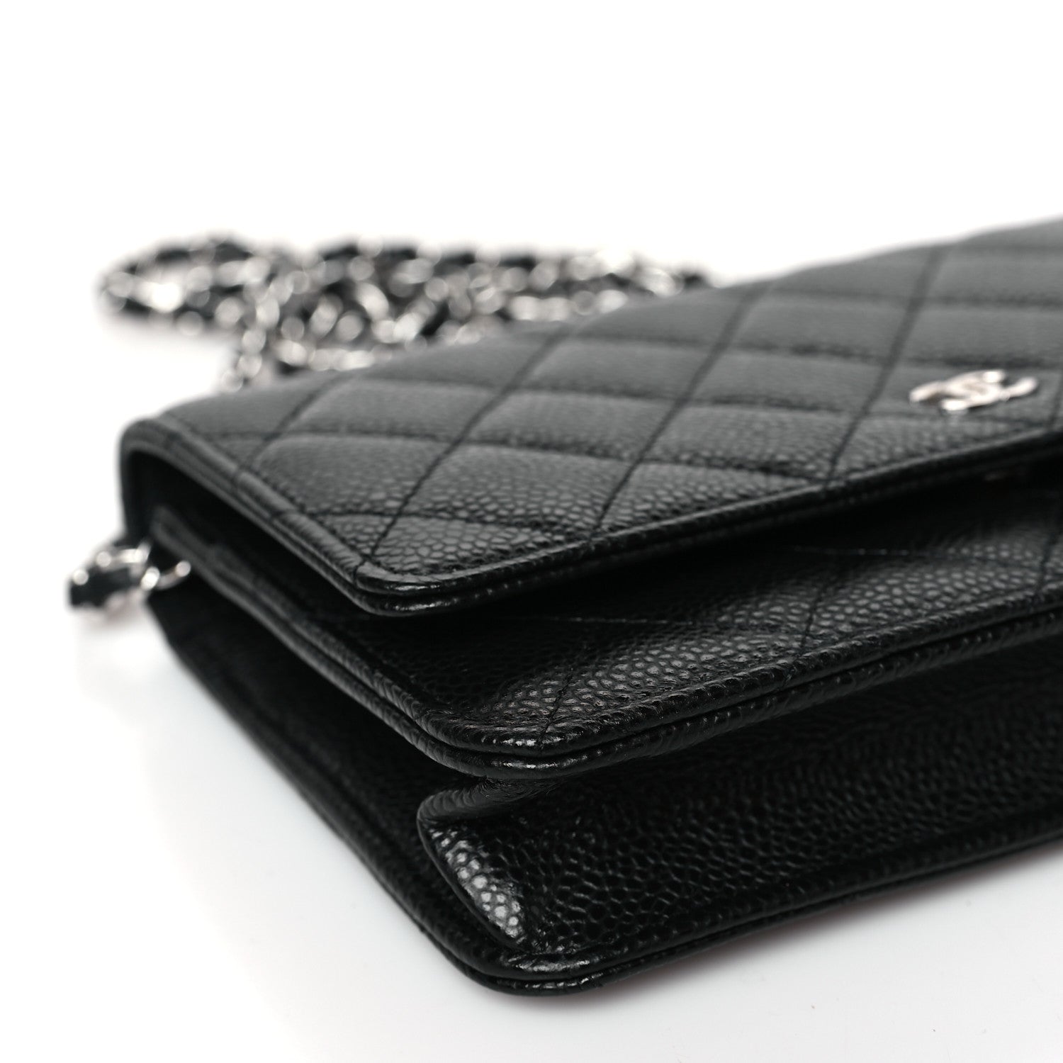 Chanel Caviar Quilted Wallet on Chain WOC Black 8 of 10