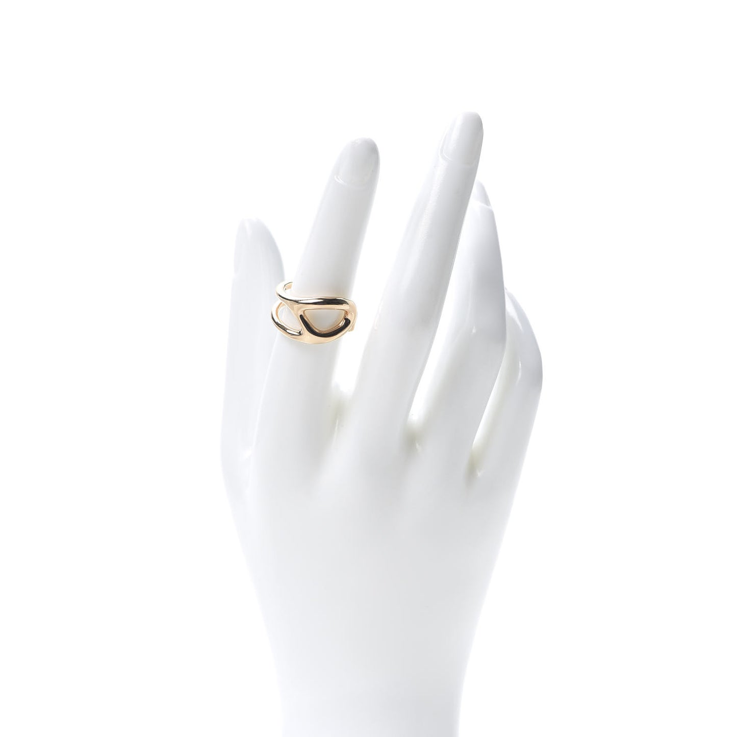 18K Rose Gold MM Chaine d'Ancre Punk Ring 53 6.25