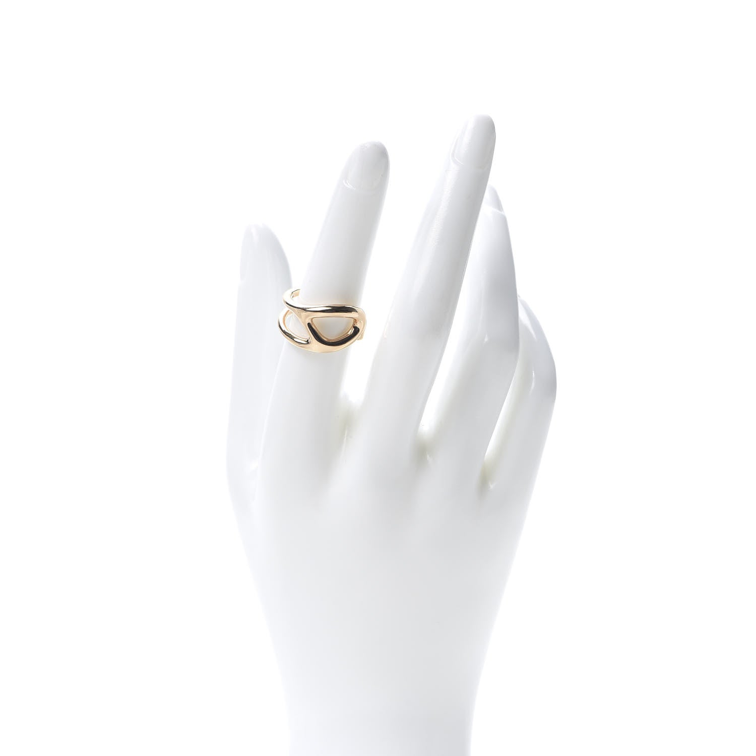 Hermes 18K Rose Gold MM Chaine d'Ancre Punk Ring 53 6.25 2 of 5
