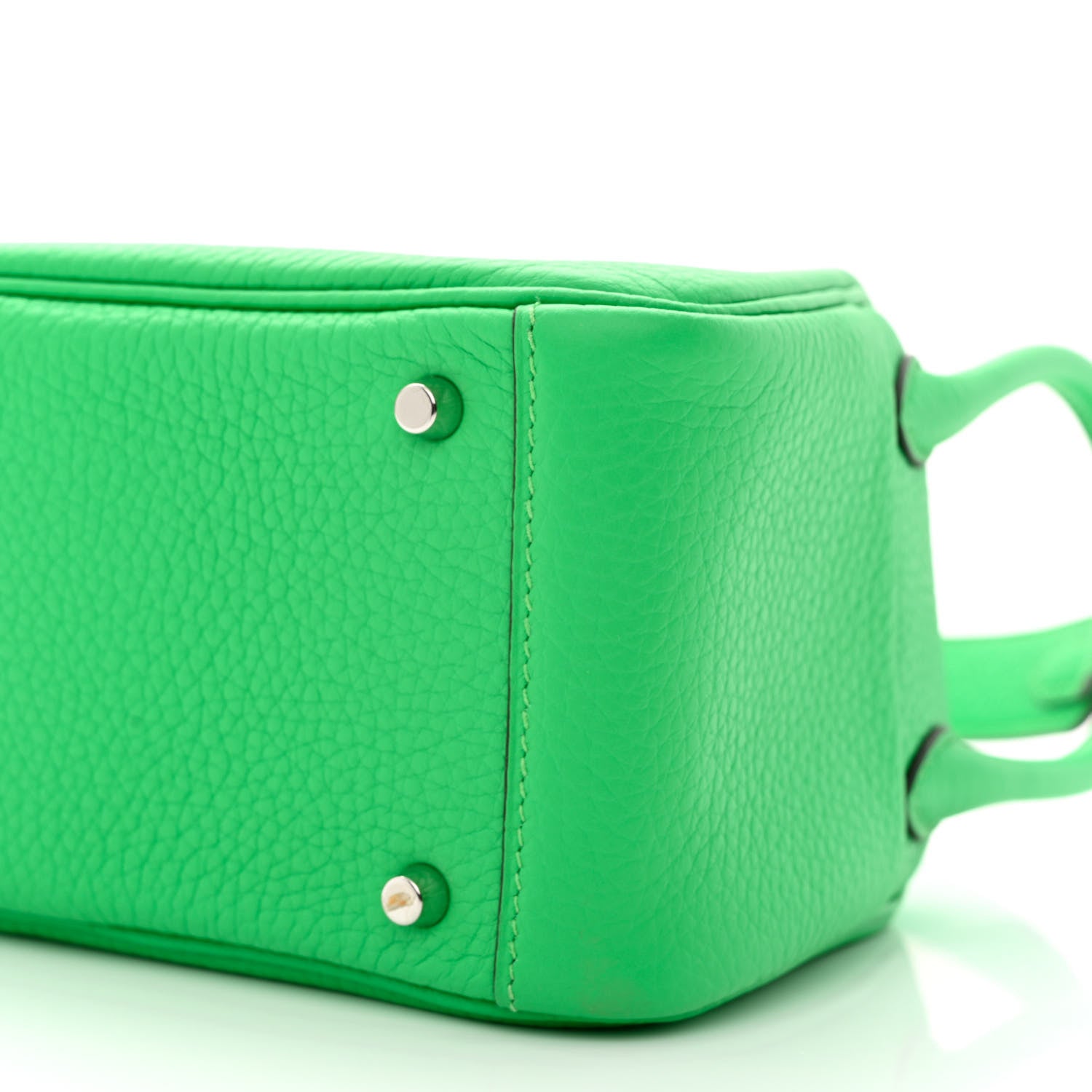 Hermes Taurillon Clemence Mini Lindy 20 Vert Comics 10 of 11