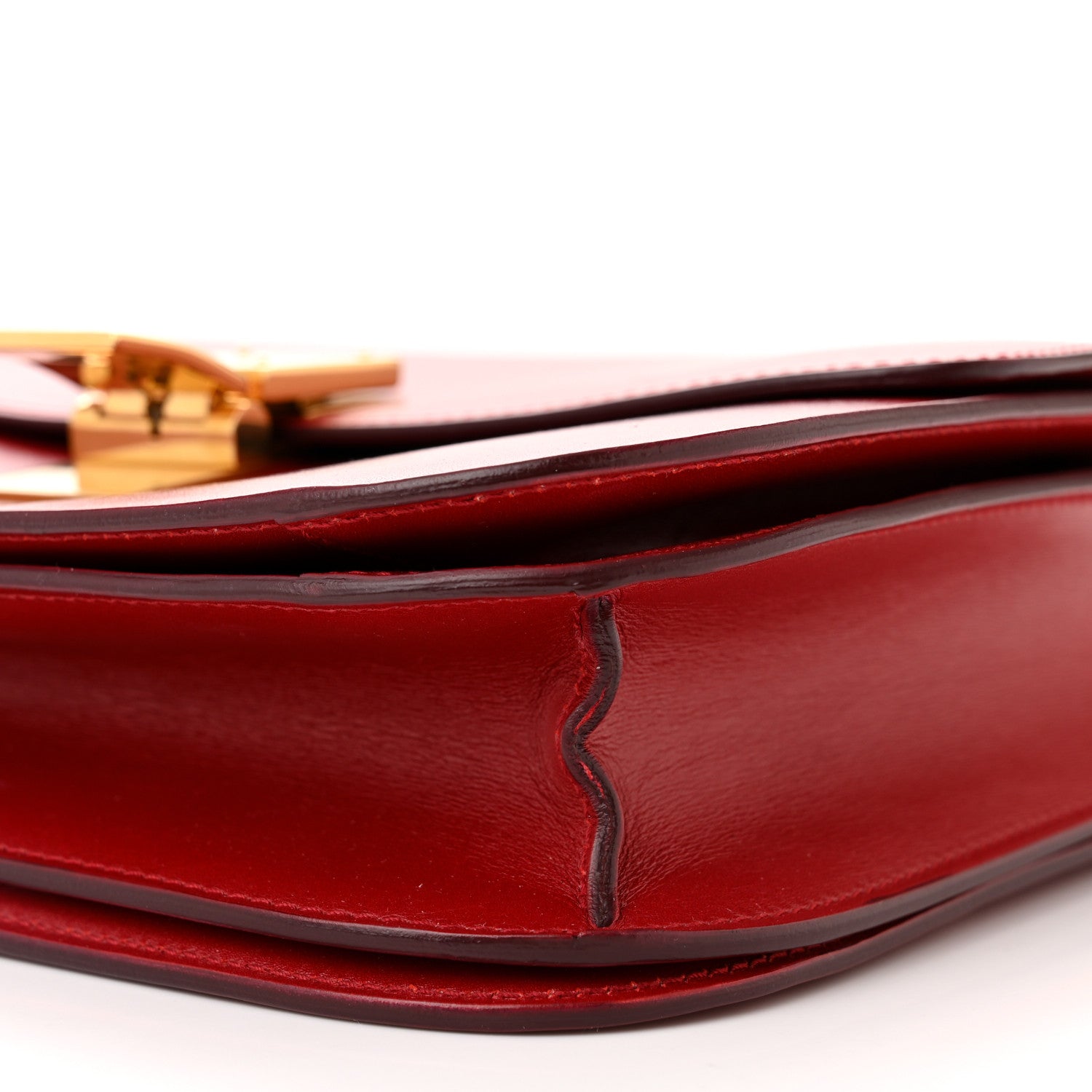 Celine Box Calfskin Medium Classic Box Flap Bag Red 10 of 12