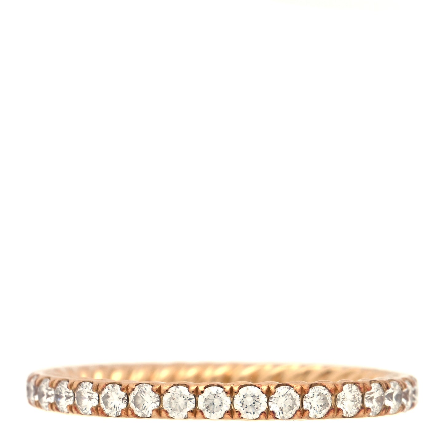 18k Yellow Gold Diamond 1.8mm Eden Eternity Wedding Band Ring 45 3.5