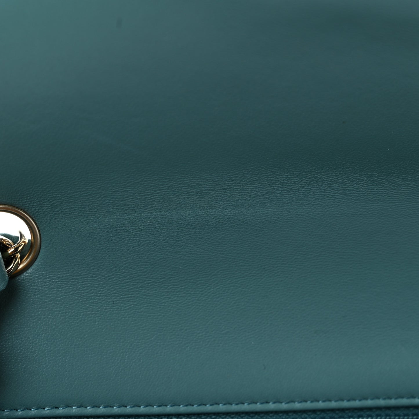 Lambskin Quilted Mini Rectangular Flap Green