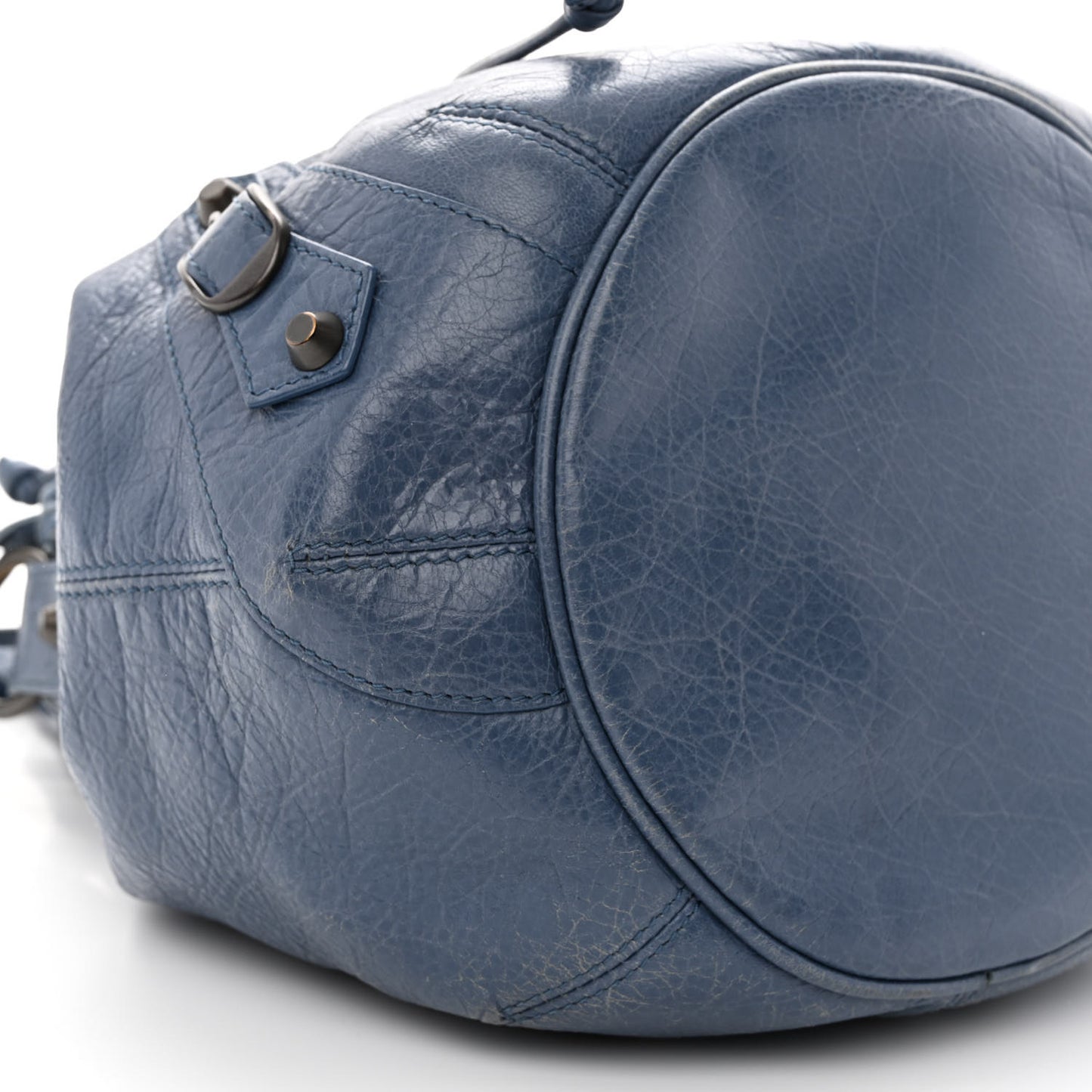 Agneau Classic Hardware Mini Pompon Bleu Persan