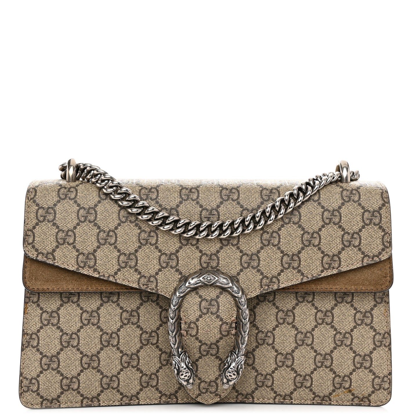 GG Supreme Monogram Small Dionysus Shoulder Bag Taupe