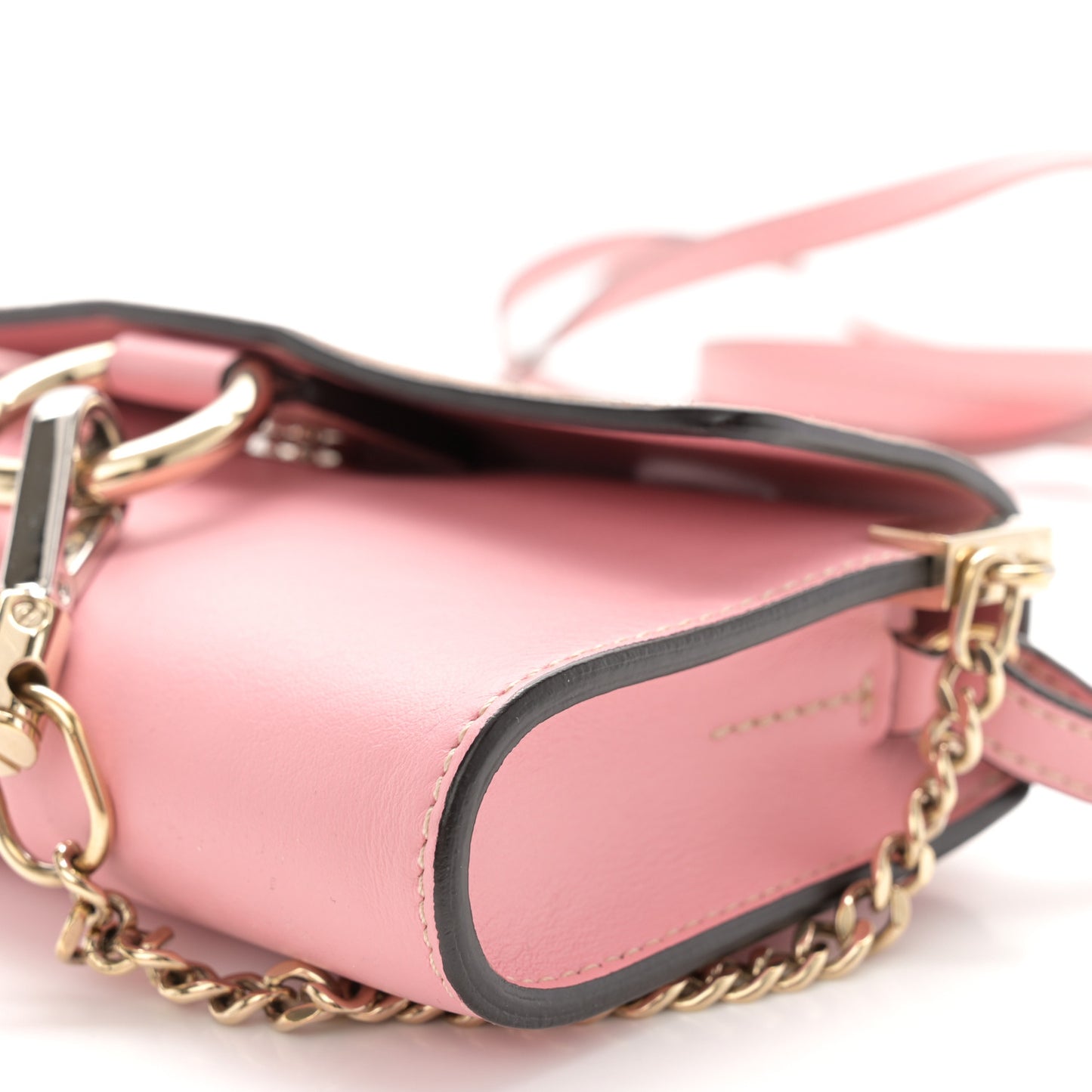 Calfskin Mini Faye Shoulder Bag Washed Pink