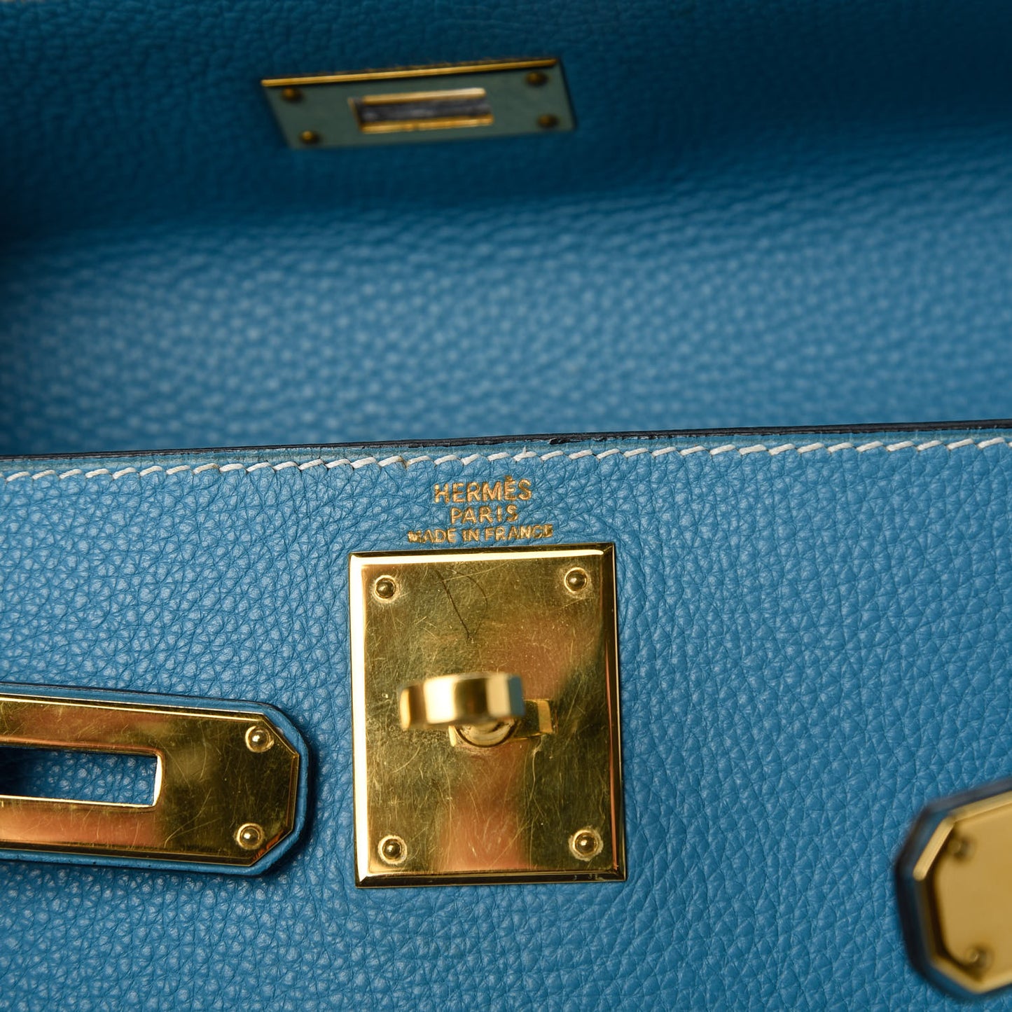 Togo Kelly Retourne 28 Blue Jean