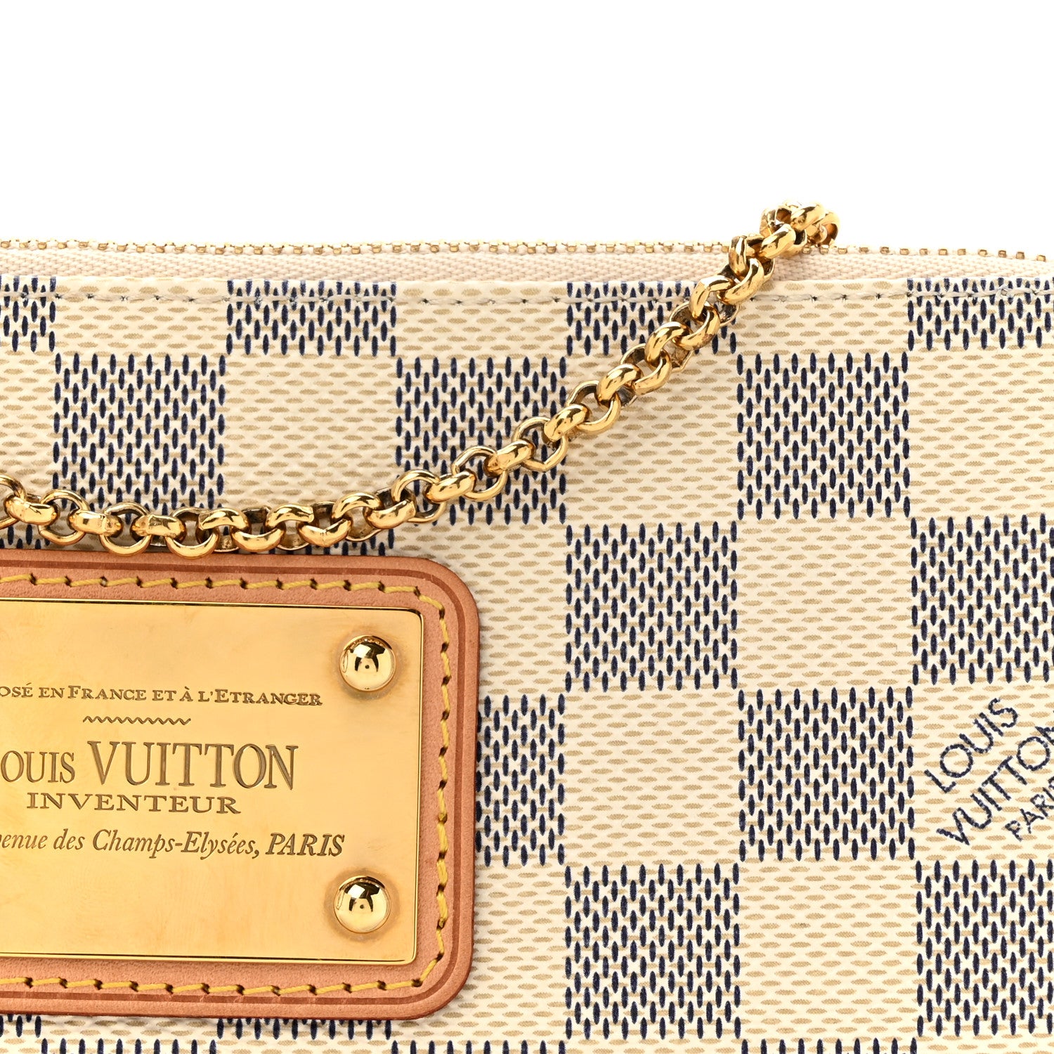 Louis Vuitton Damier Azur Eva Clutch 7 of 9