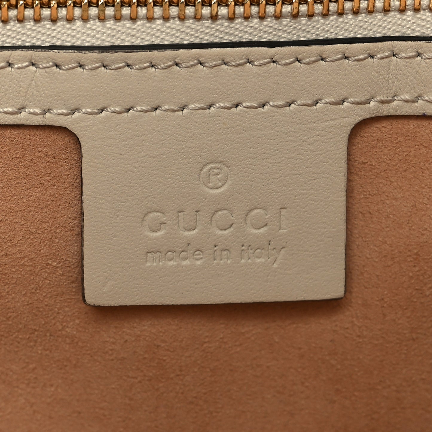 GG Supreme Monogram Medium Padlock Tote White