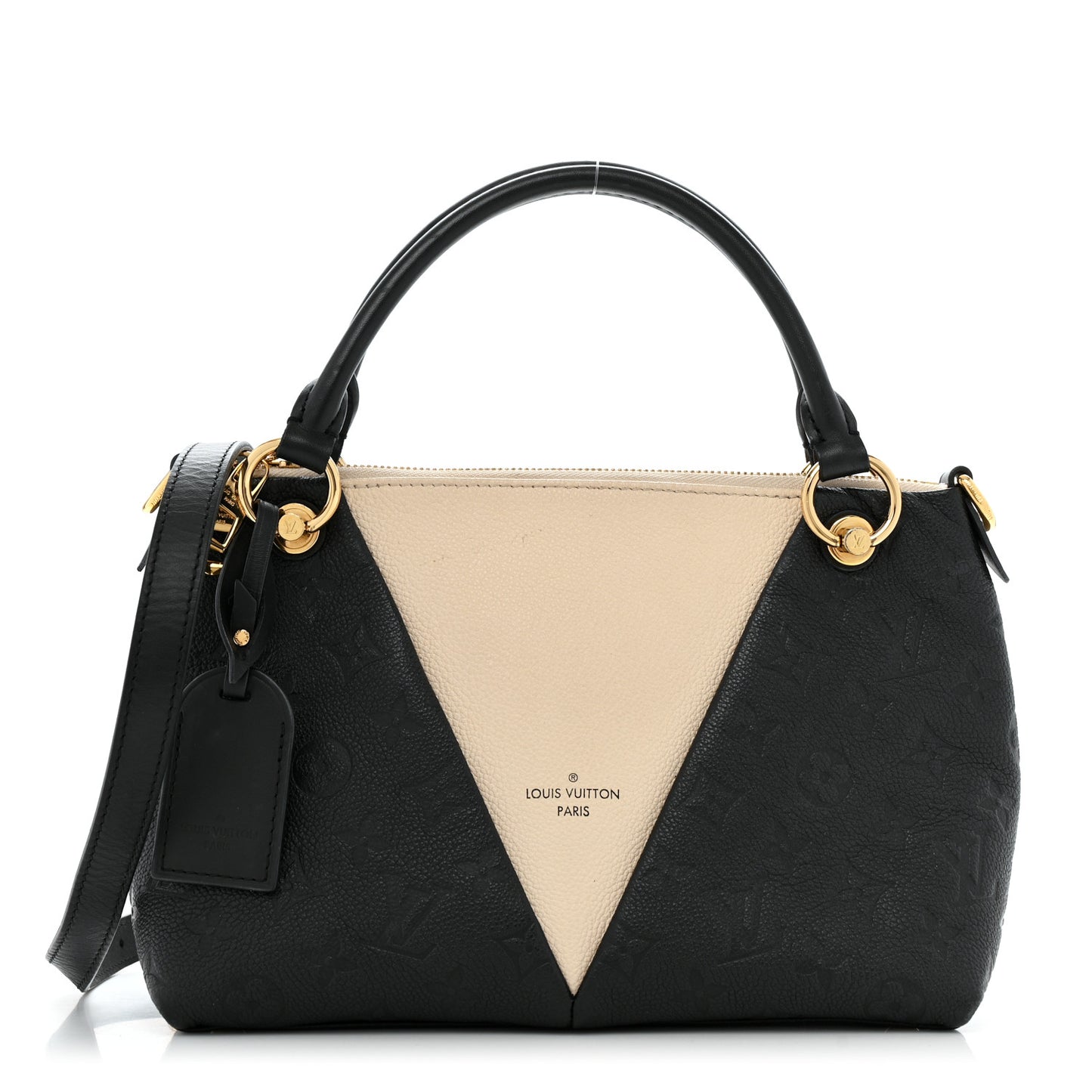 Empreinte V Tote BB Black Creme