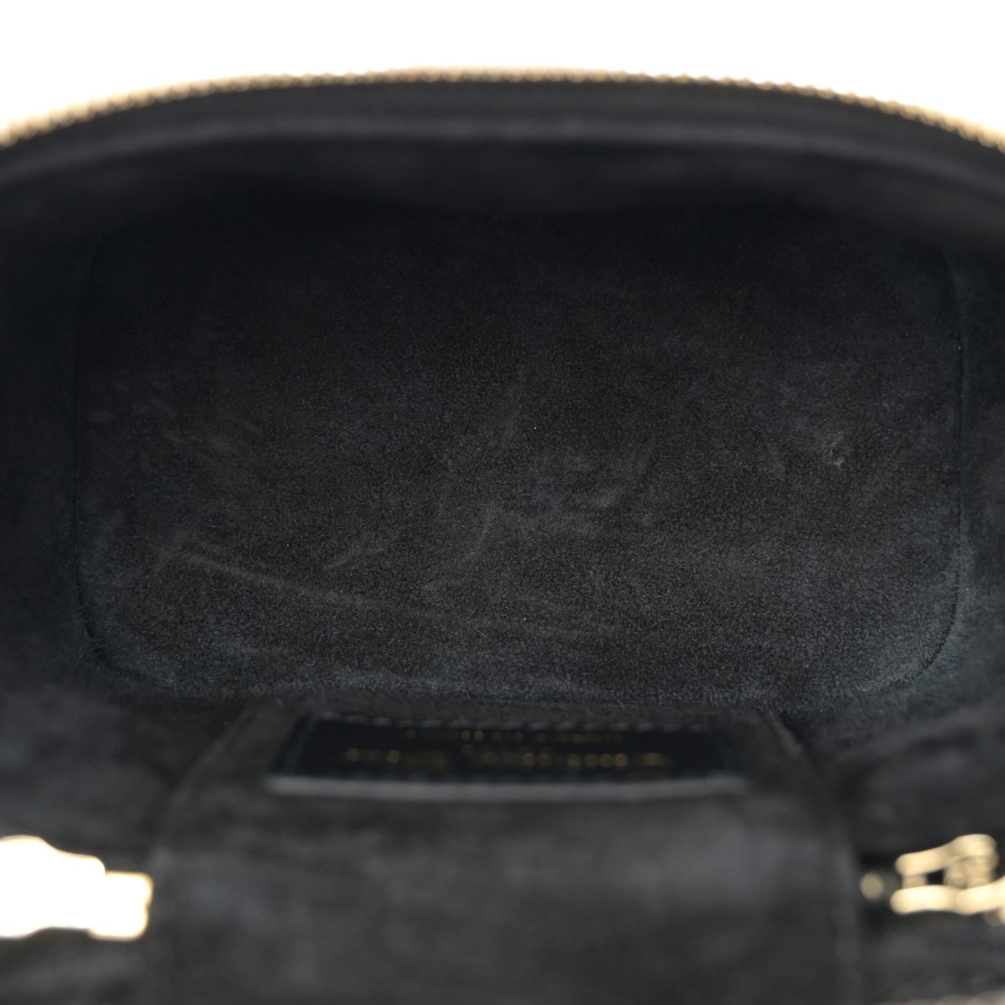 Lambskin Cannage Micro Lady Dior Vanity Case Black
