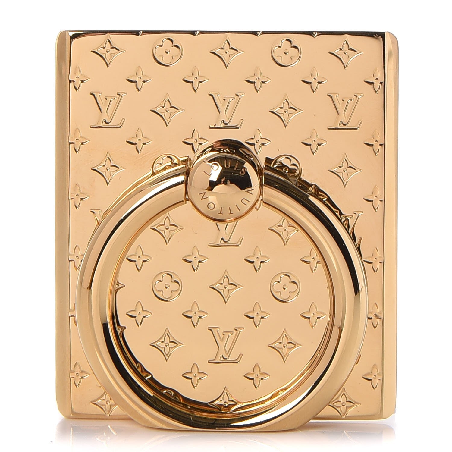 Louis Vuitton Nanogram Phone Ring Holder Gold 280730 – FASHIONPHILE