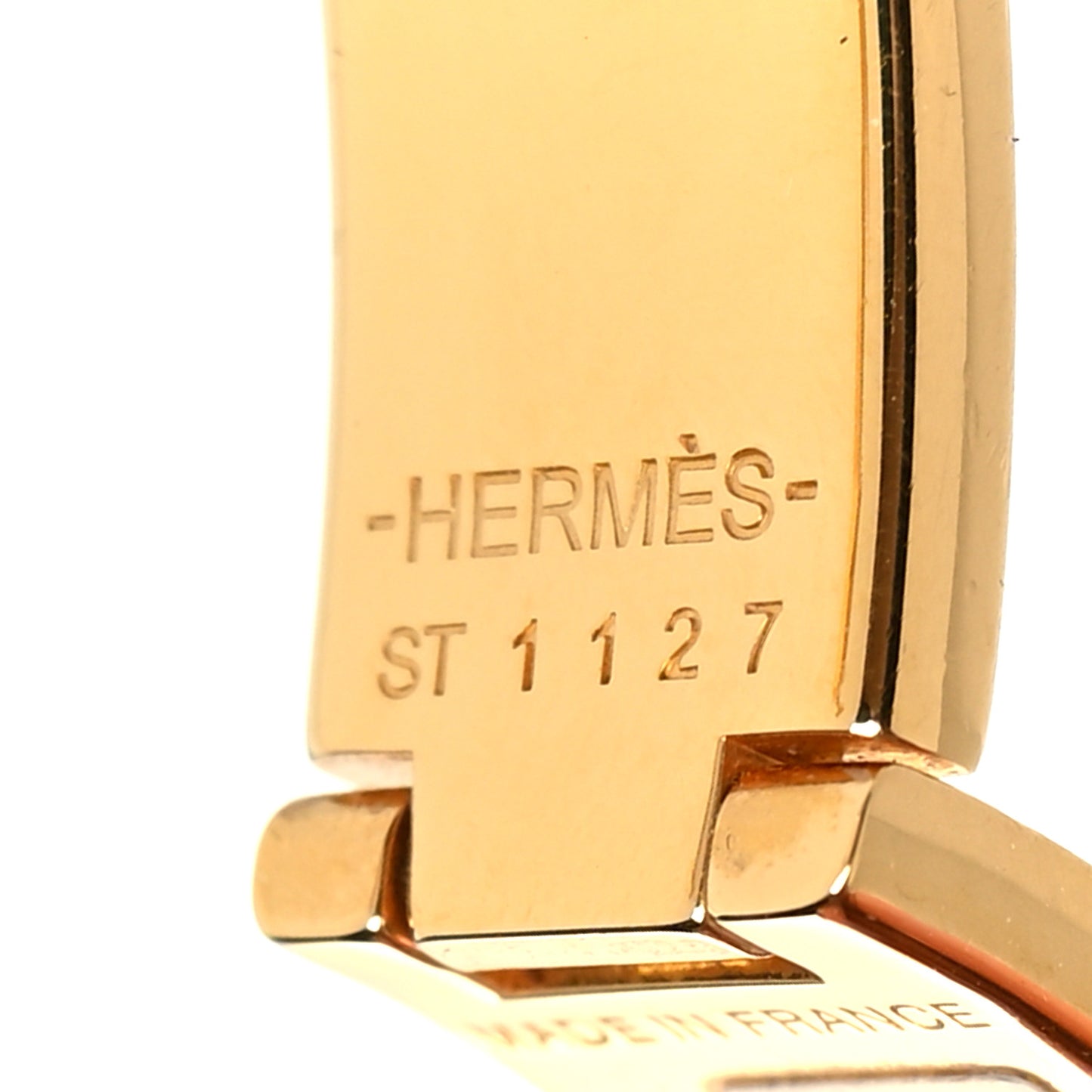 Enamel Narrow Clic Clac H Bracelet PM White