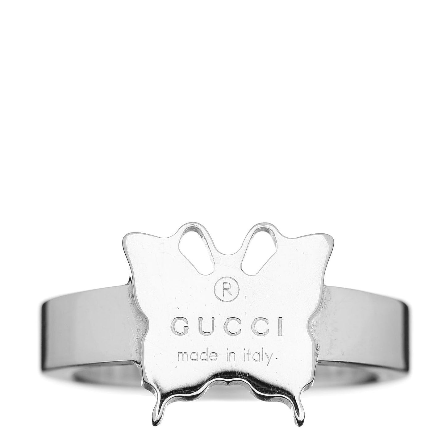 Sterling Silver Butterfly Band Ring 52 6