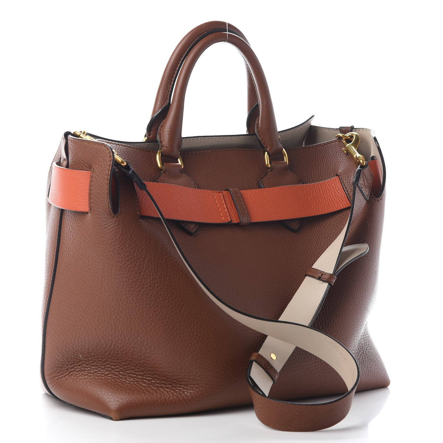 Burberry Soft Grain Calfskin Medium Belt Bag Tan 2 of 14