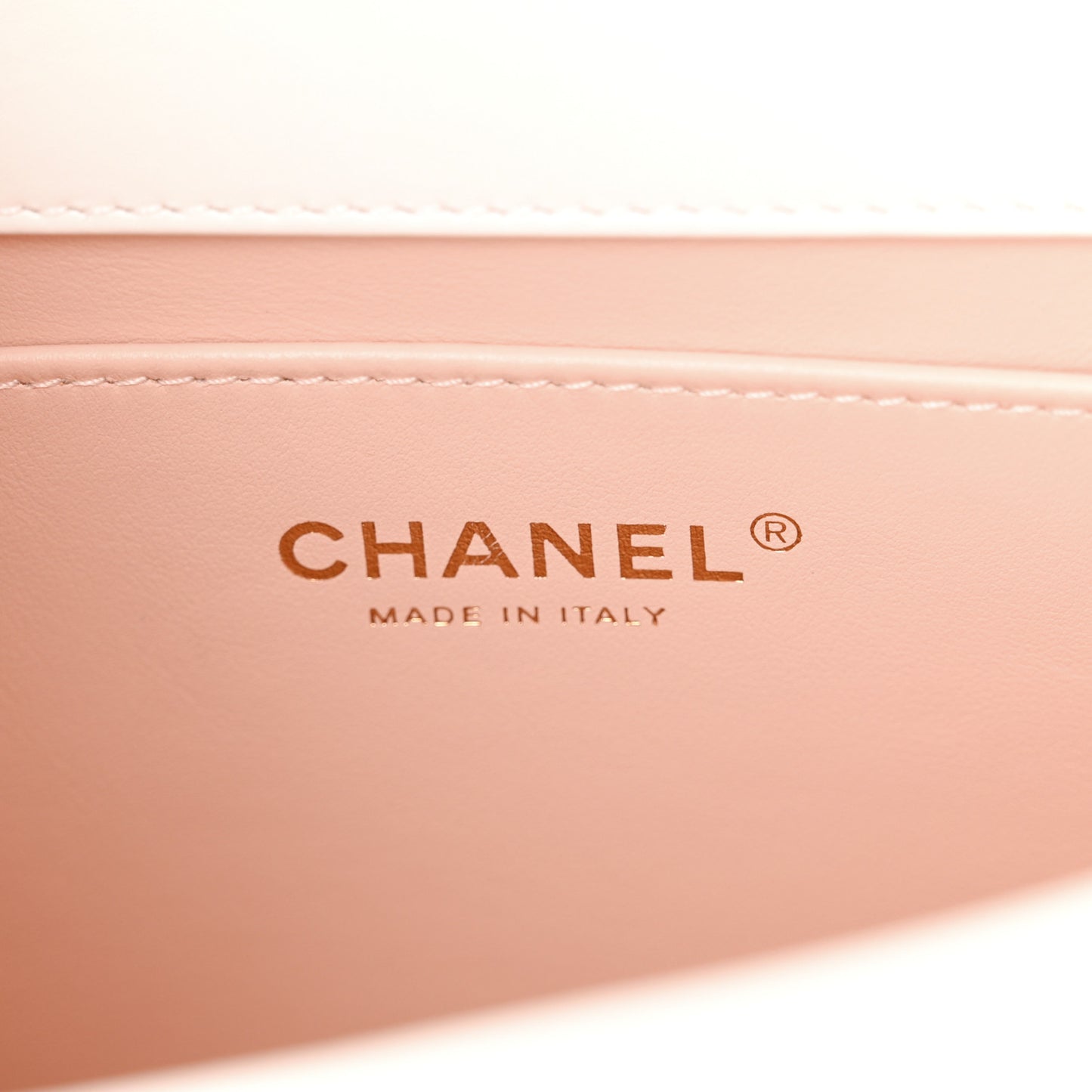 Calfskin Quilted Perfect Fit Flap White