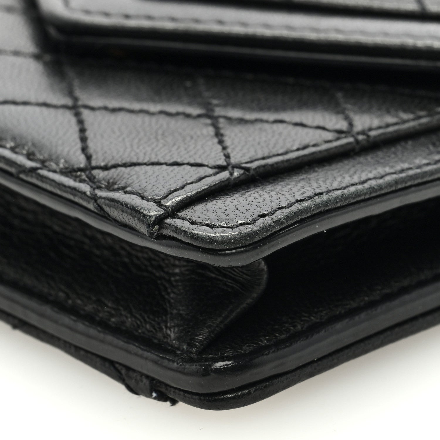 Saint Laurent SAINT LAURENT Lambskin Quilted Micro Gaby Bag Black 8 of 8